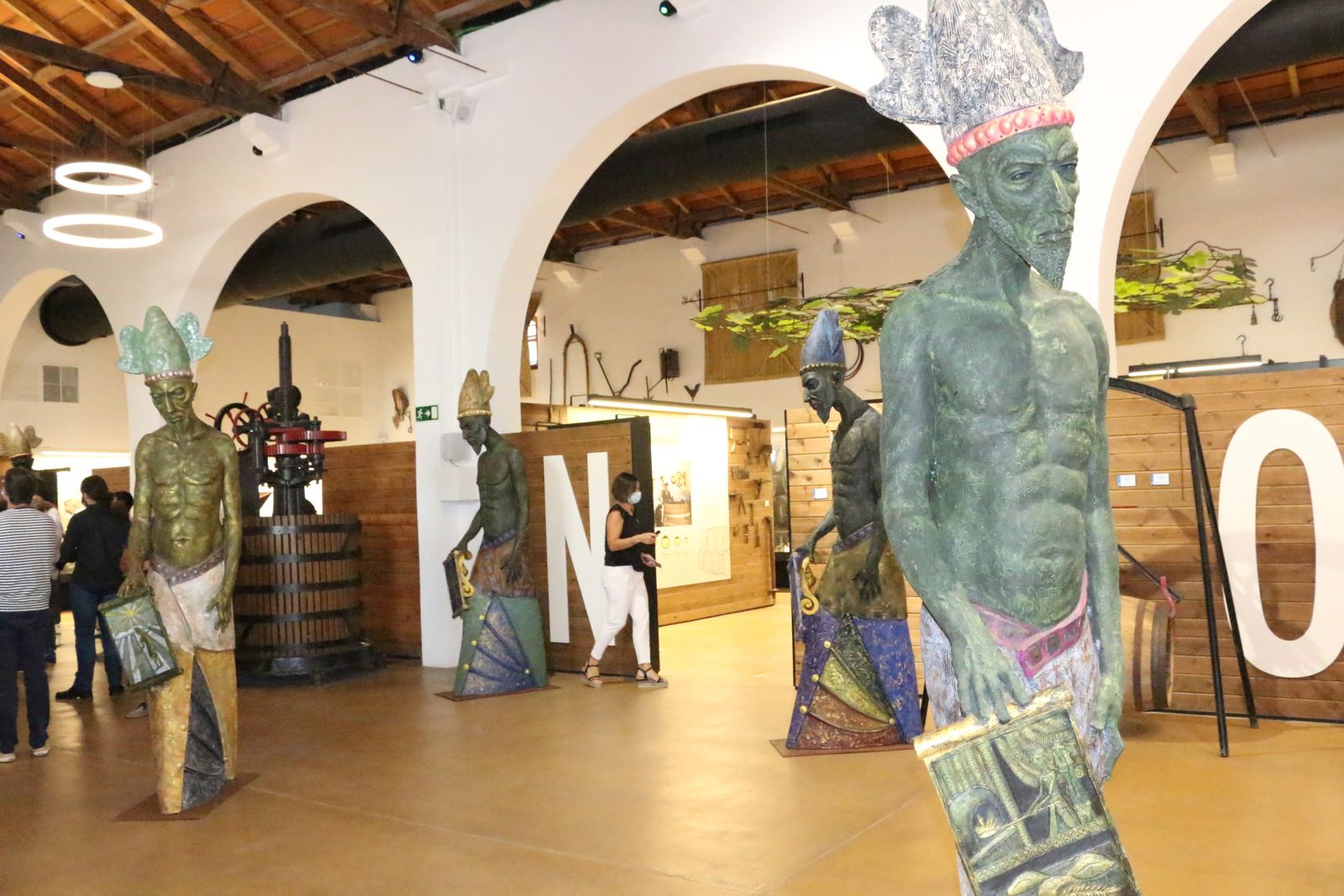 La exposición 'Reshef-Melkart', el pasado verano en el Centro de Interpretación del Vino y la Sal.