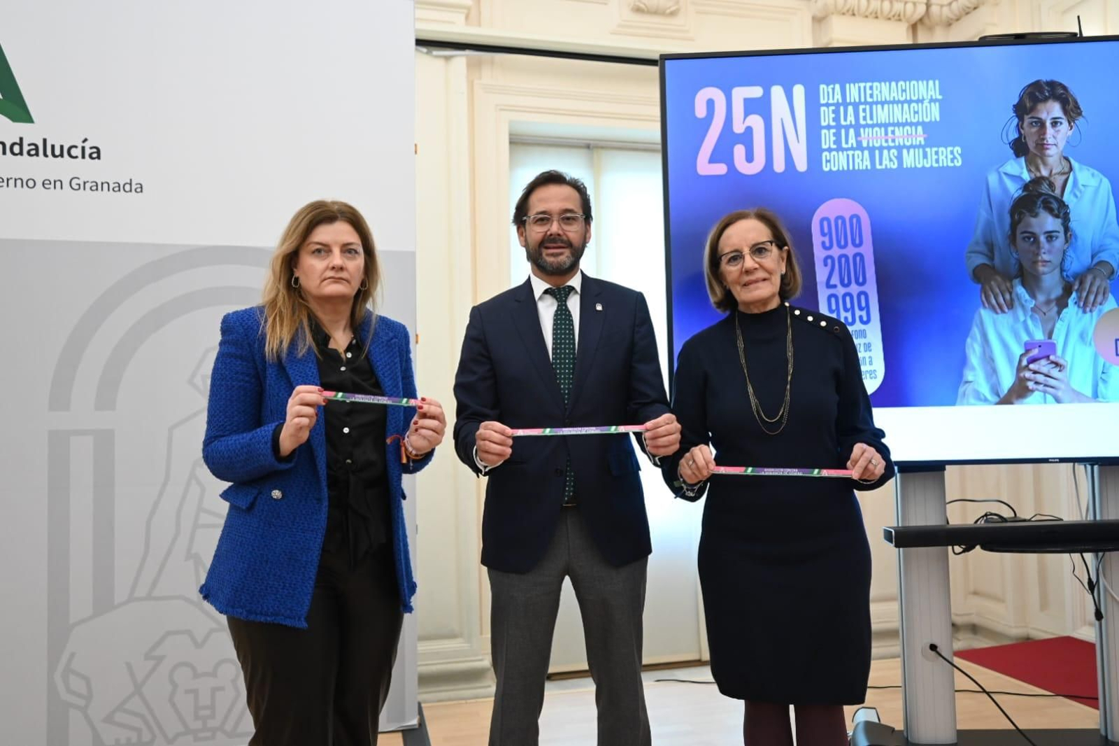 Imagen del acto institucional celebrado en la sede de la Junta de Andalucía en Granada