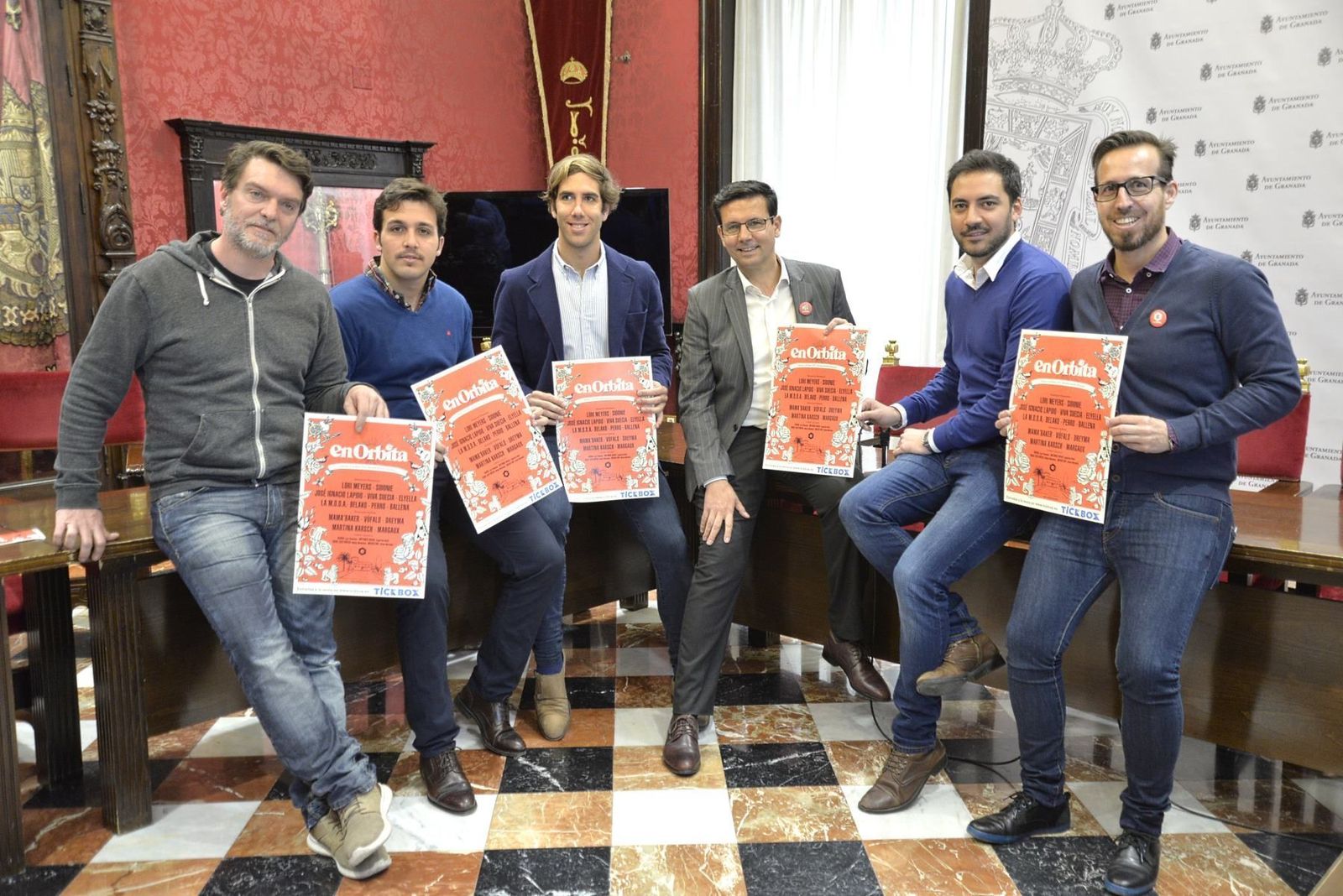 Foto de familia de la presentación de la programación de este año.