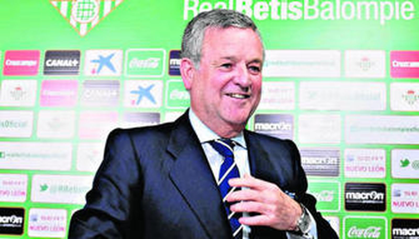 El presidente del Betis, Manuel Domínguez Platas, el día de su nombramiento.