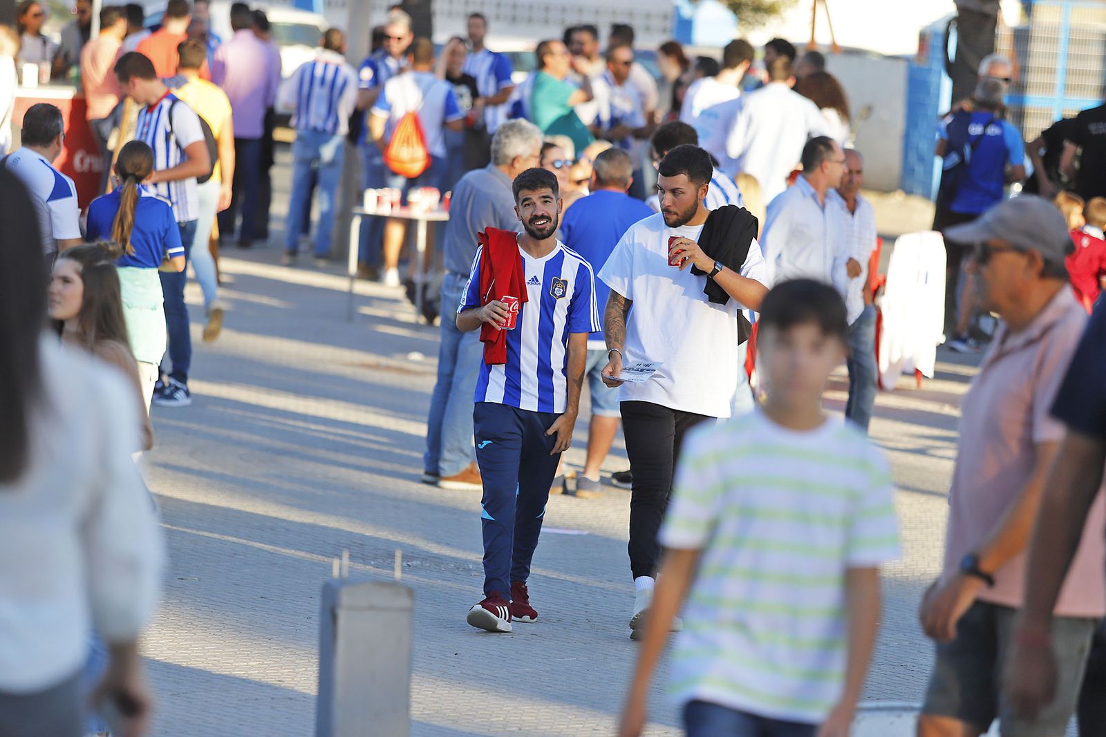 Imágenes del ambiente en el encuentro entre el Recreativo de Huelva y el CD Castellón