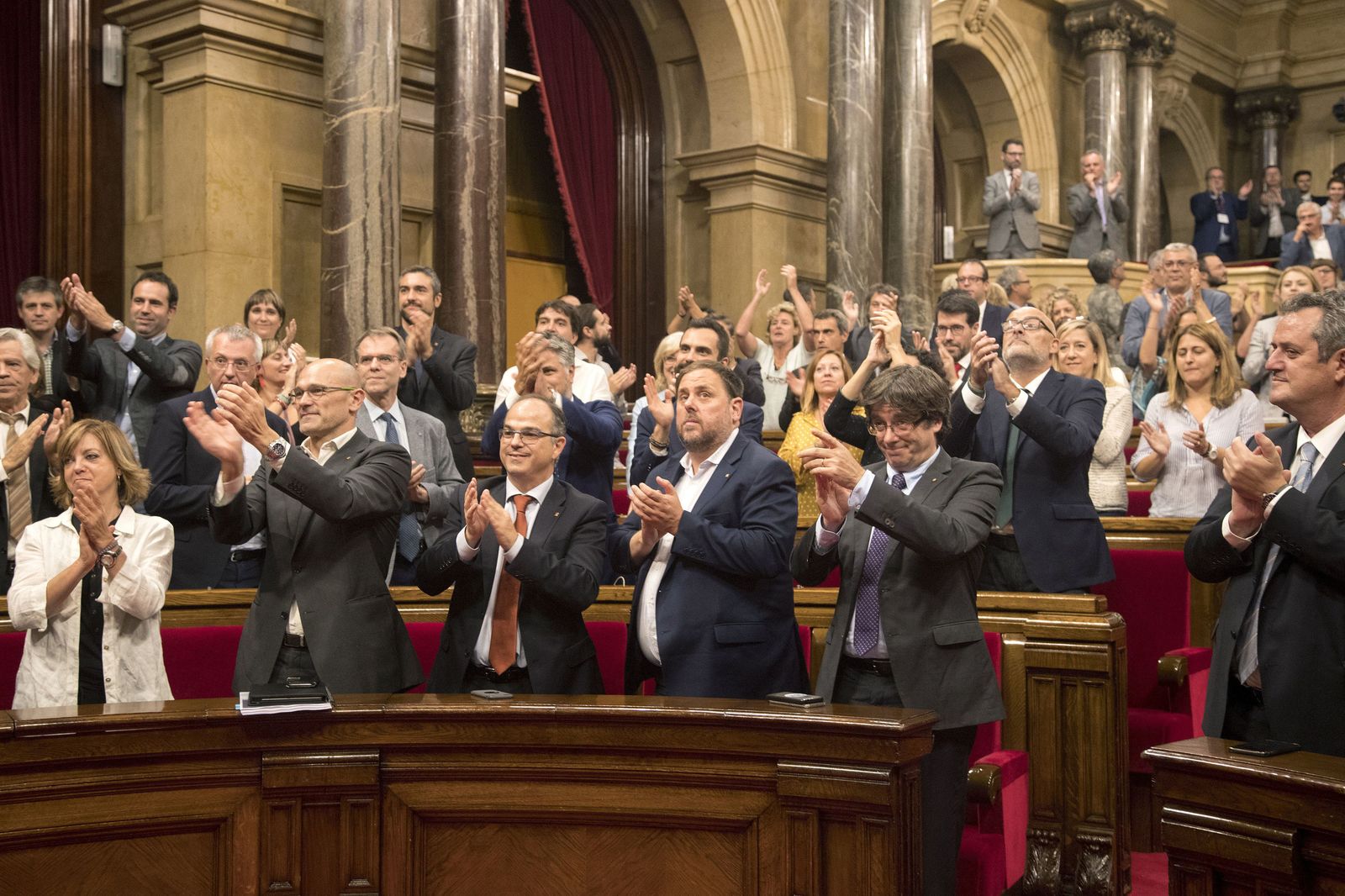 Pleno del Parlamento catalán.