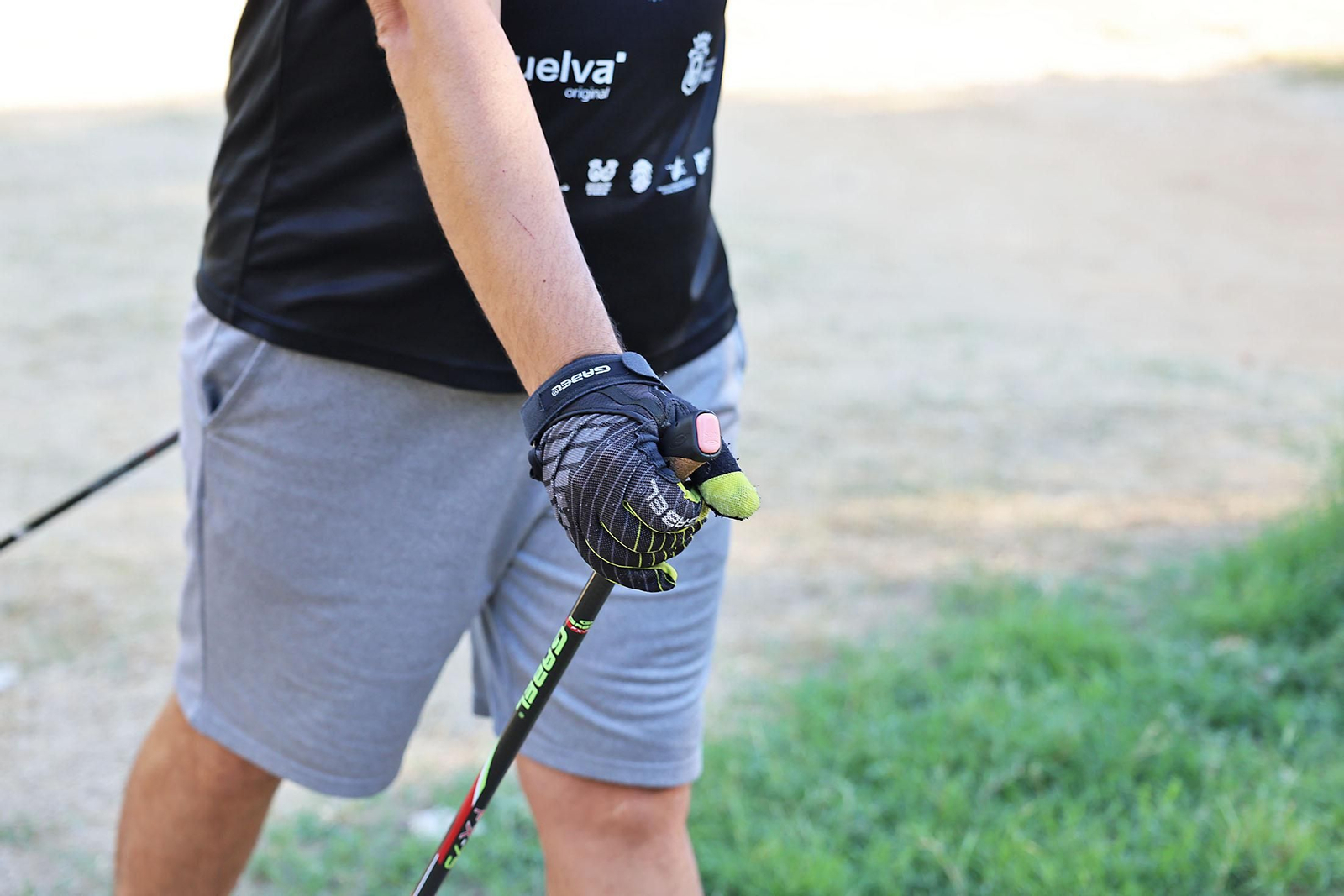 Imágenes de un entrenamiento de marcha nórdica del CD Multideportes