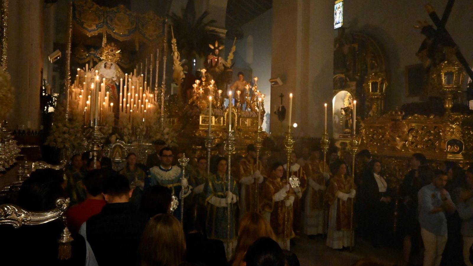 Hermandad de la Borriquita durante el Domingo de Ramos de 2024.
