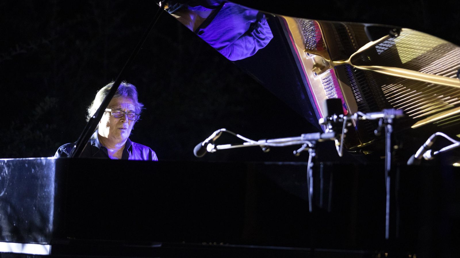 Chano Domínguez durante el espectáculo