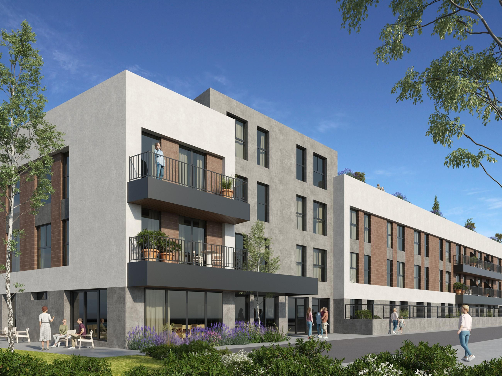 Recreación de los apartamentos en Valdemarín.