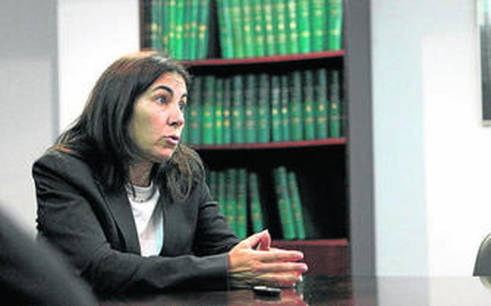 María Jesús Almazor, en un momento de la entrevista.