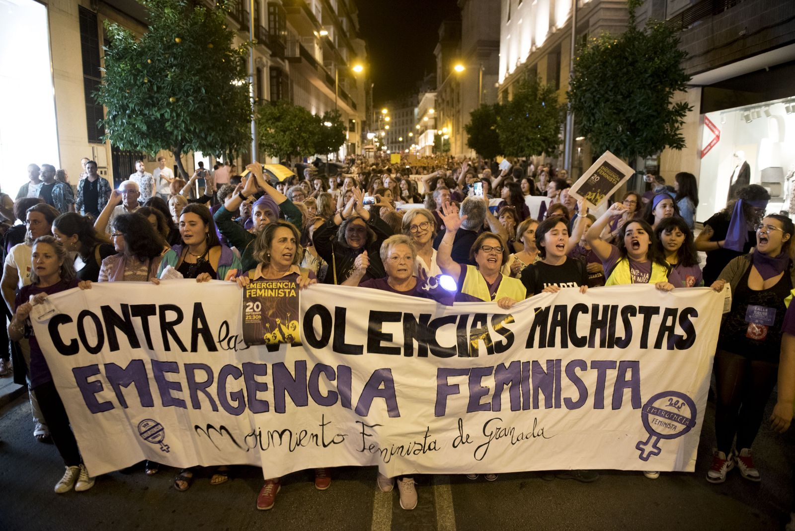 Imágenes de la manifestación por la 'emergencia feminista'