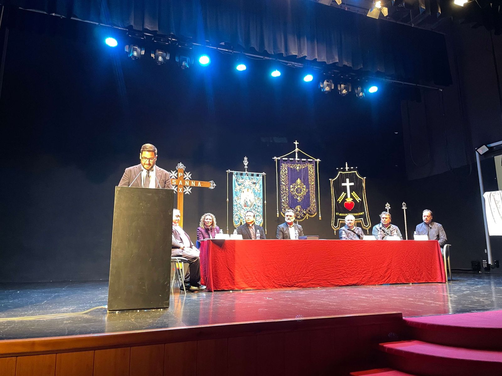 El alcalde de Tabernas, José Díaz, durante su intervención