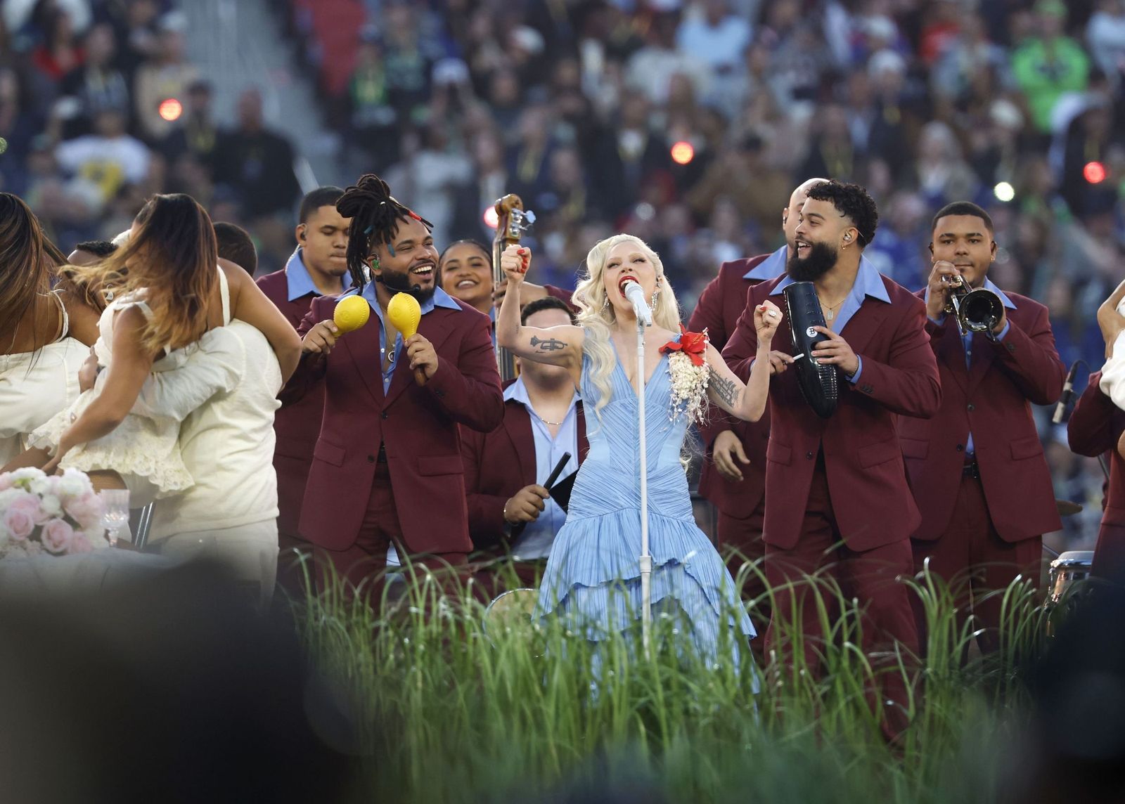 Las mejores fotos de la Super Bowl con la actuación de Bad Bunny