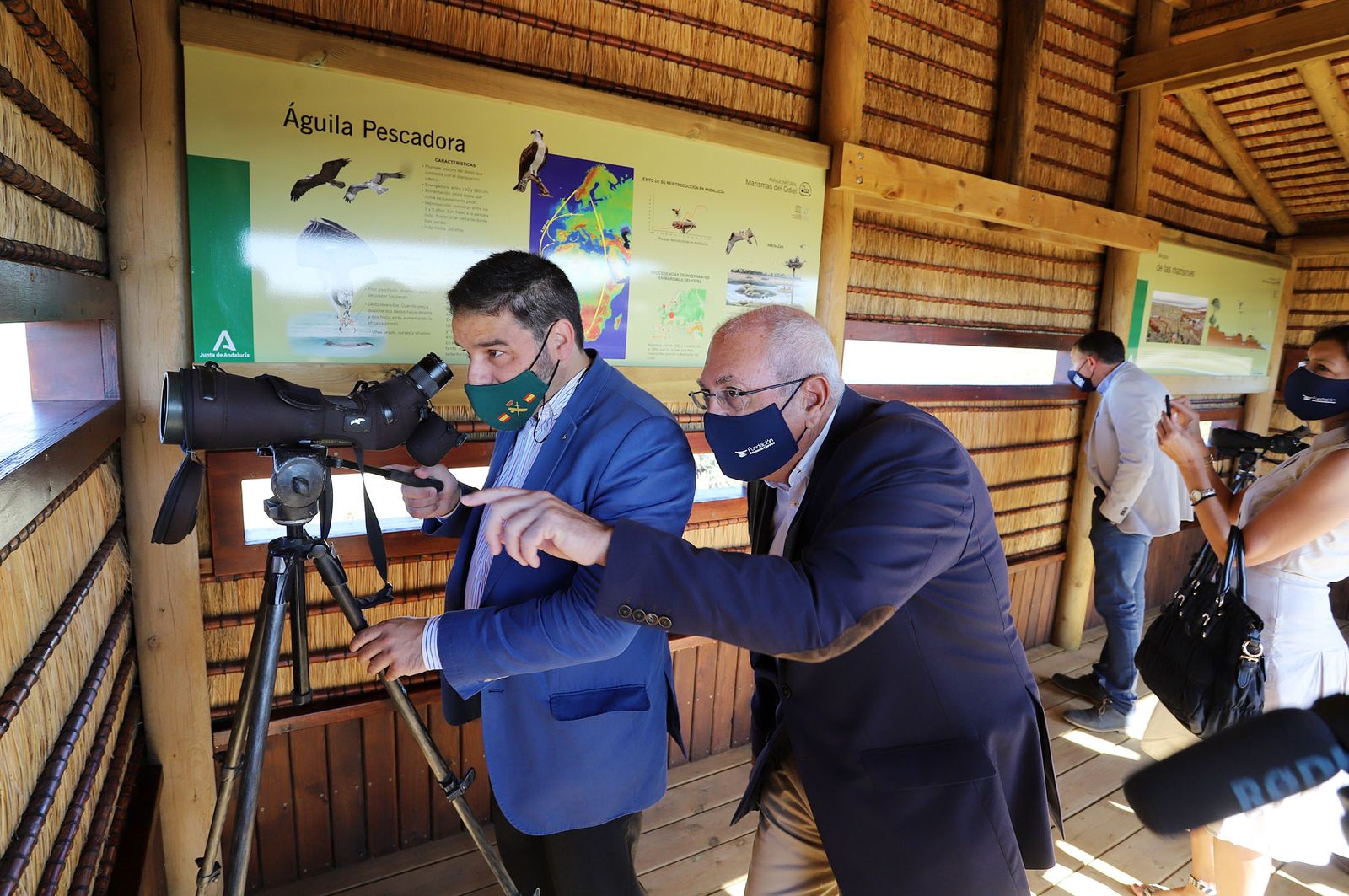 Inauguración del nuevo observatorio del Águila Pescadora en Marismas del Odiel
