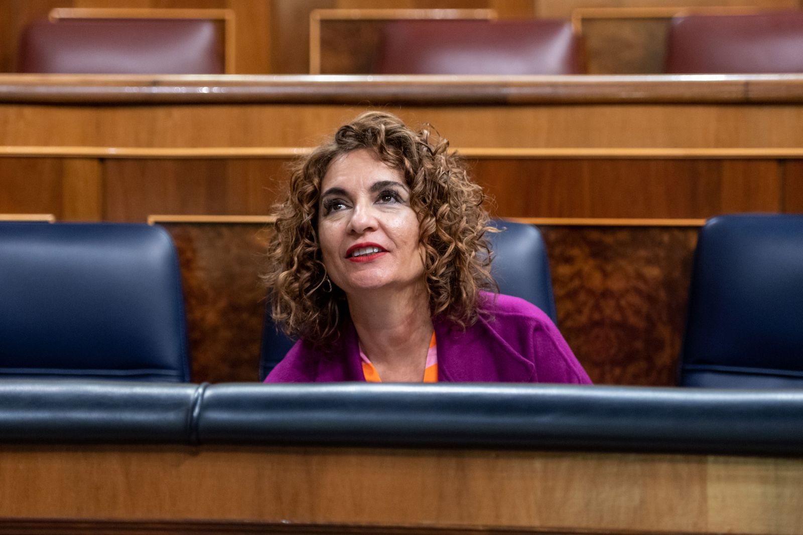 La ministra de Hacienda, María Jesús Montero, este jueves en el Congreso de los Diputados