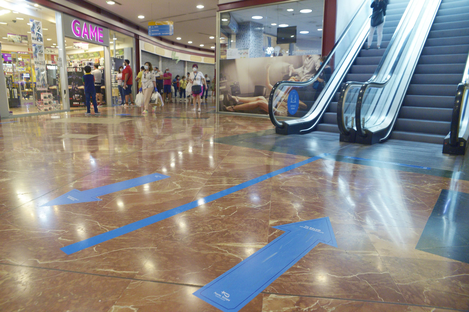 Fotos de los centros comerciales de Algeciras al inicio dela fase 2