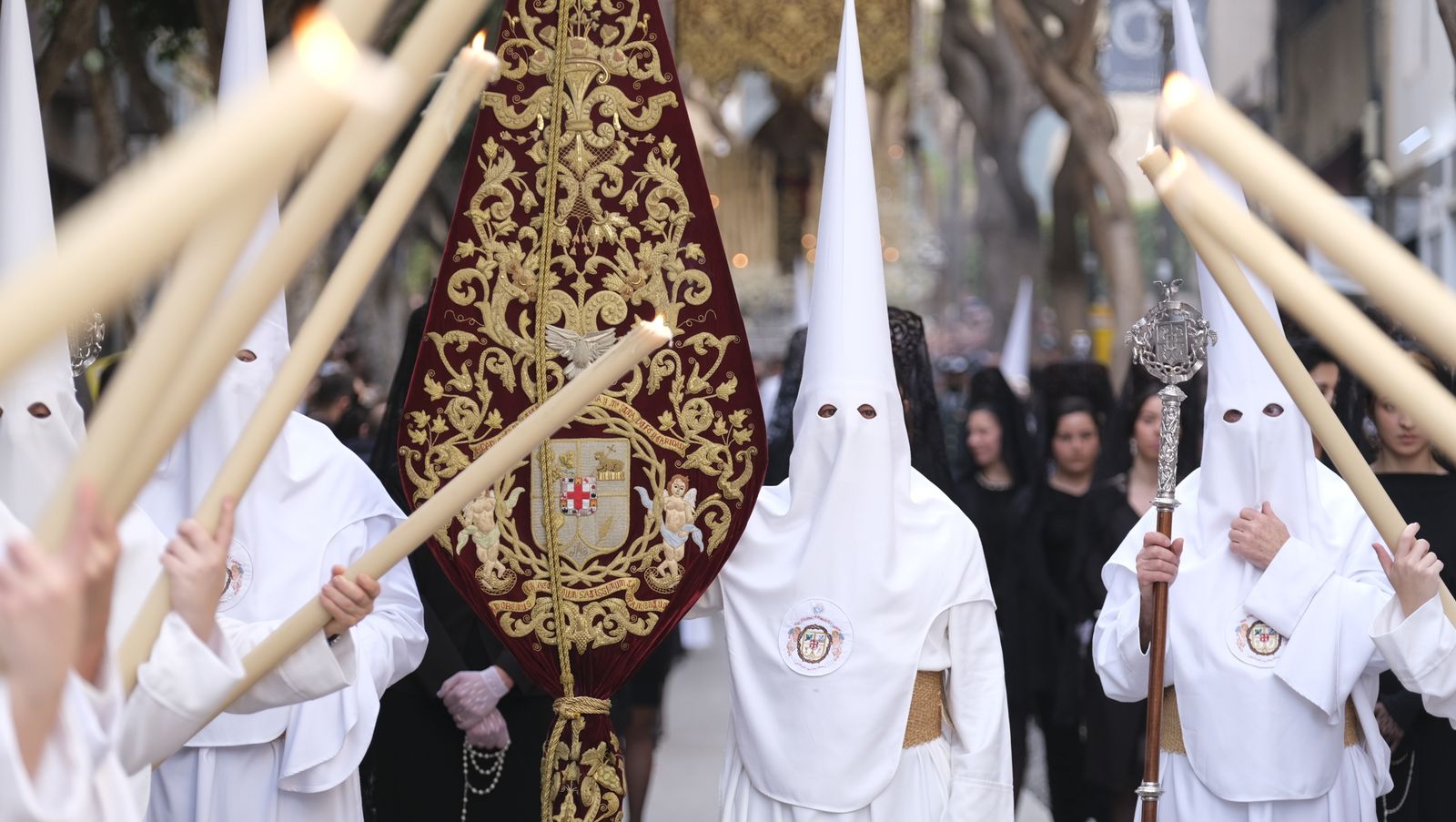 Fotogalería procesión de la Santa Cena. Semana Santa de Almería 2022.