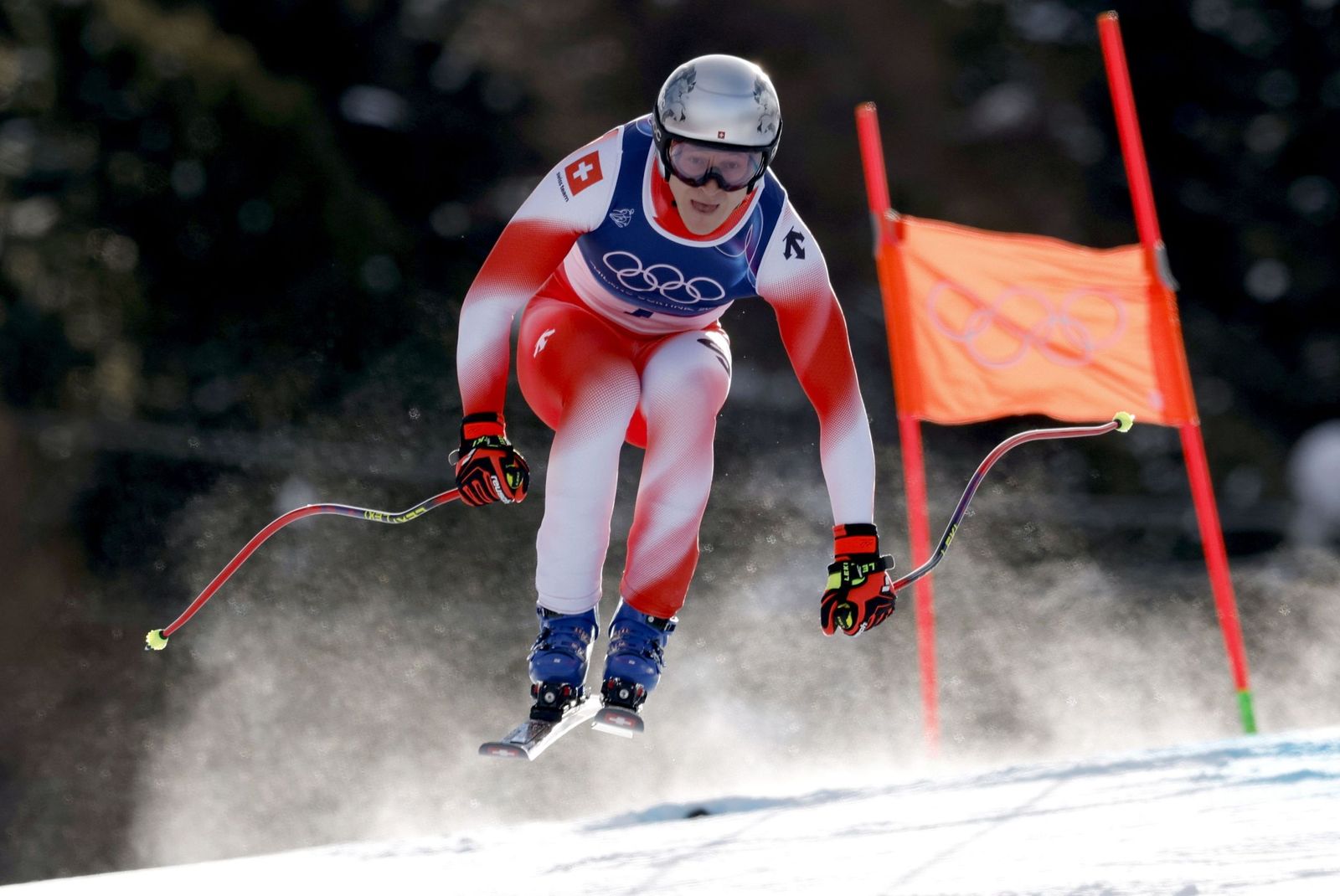 Las espectaculares fotos del descenso masculino en los Juegos Olímpicos de invierno