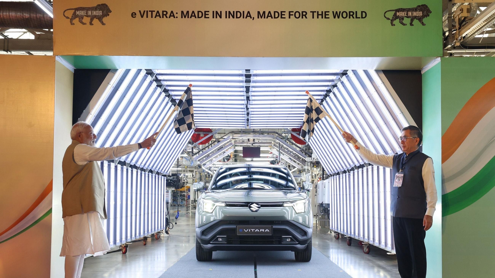 Suzuki comienza a fabricar para todo el mundo el Vitara eléctrico en Gujarat