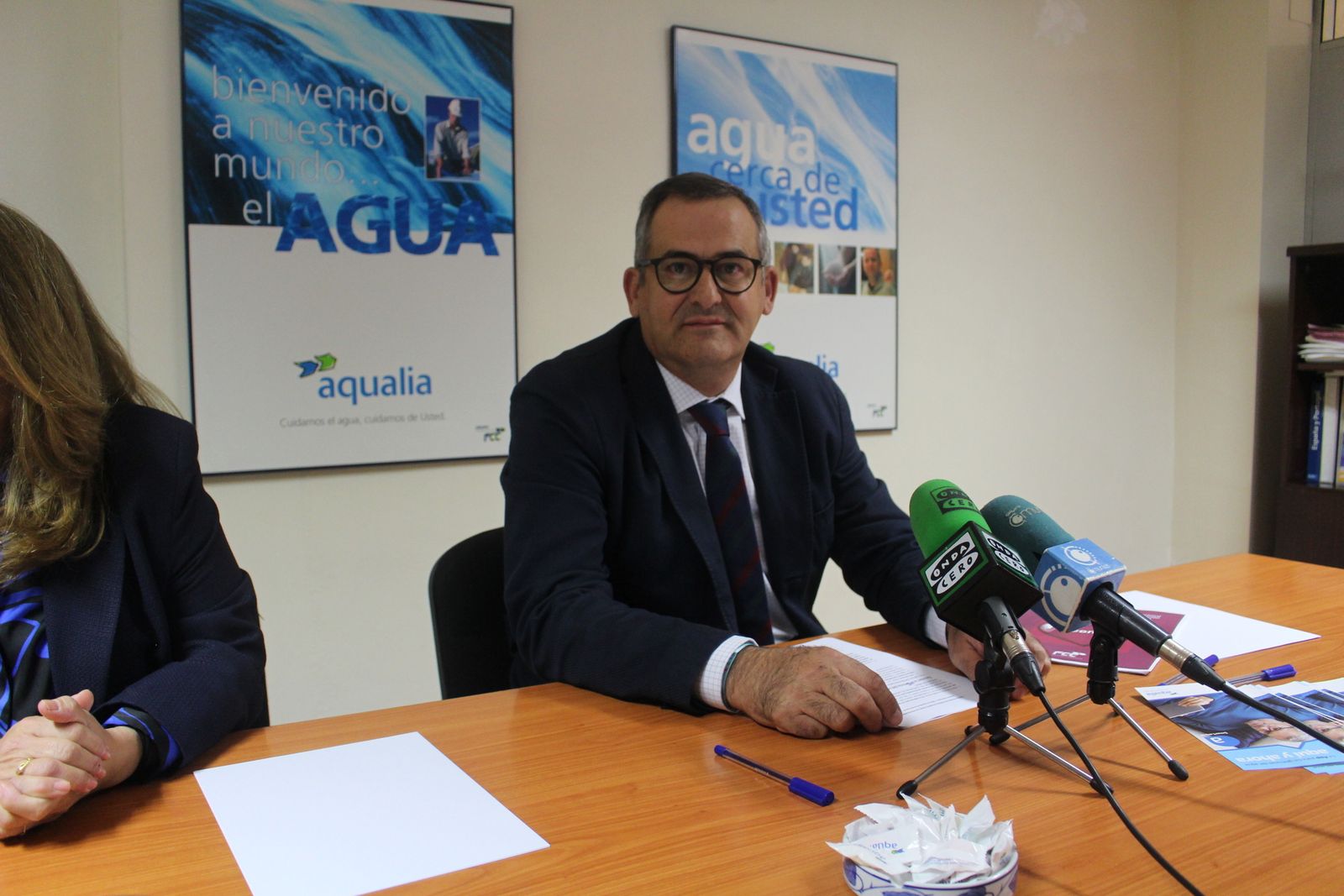 Andrés Naranjo, durante su intervención ante los medios.