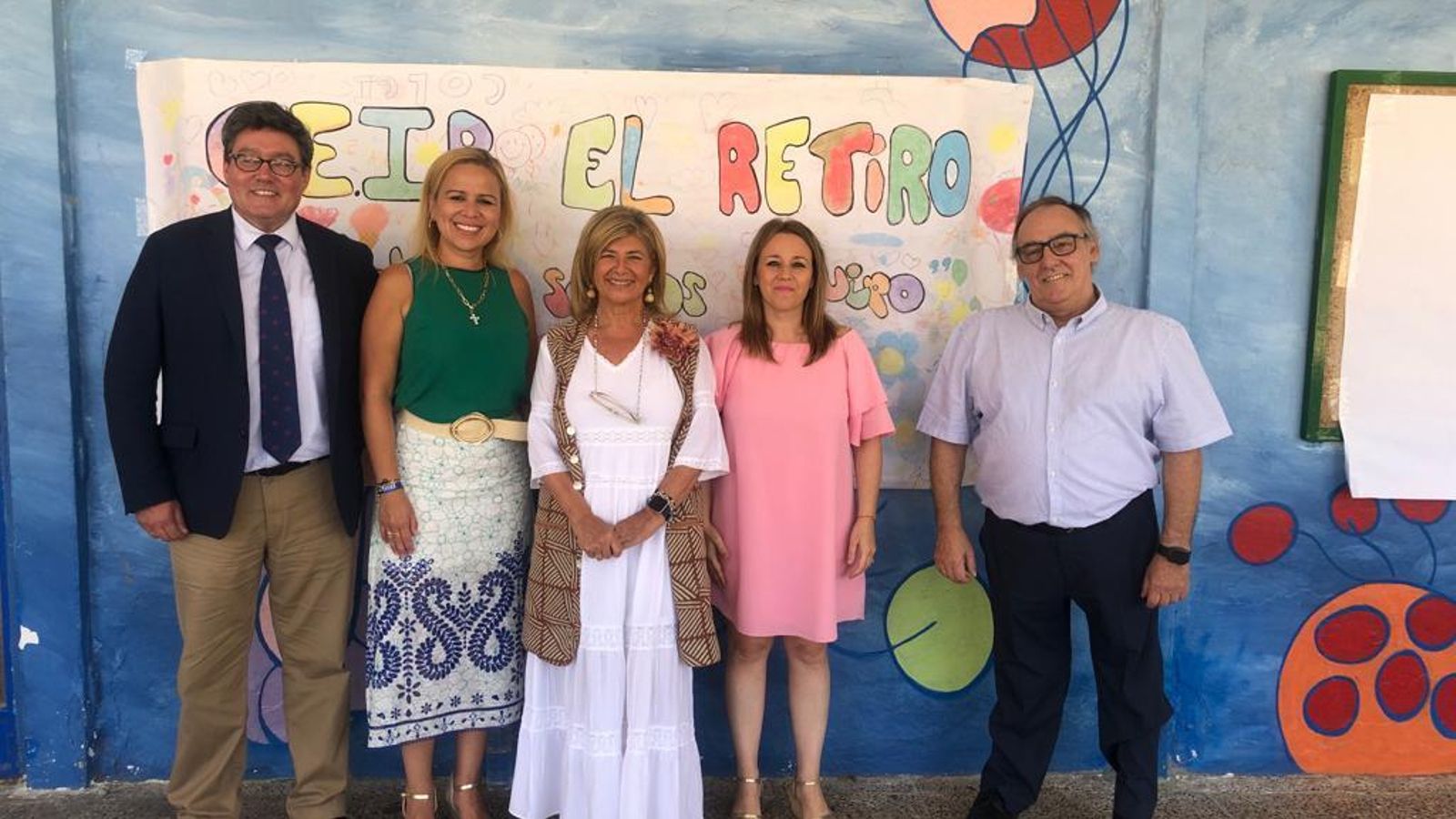 Isabel Paredes, en su visita al CEIP El Retiro de Jerez.