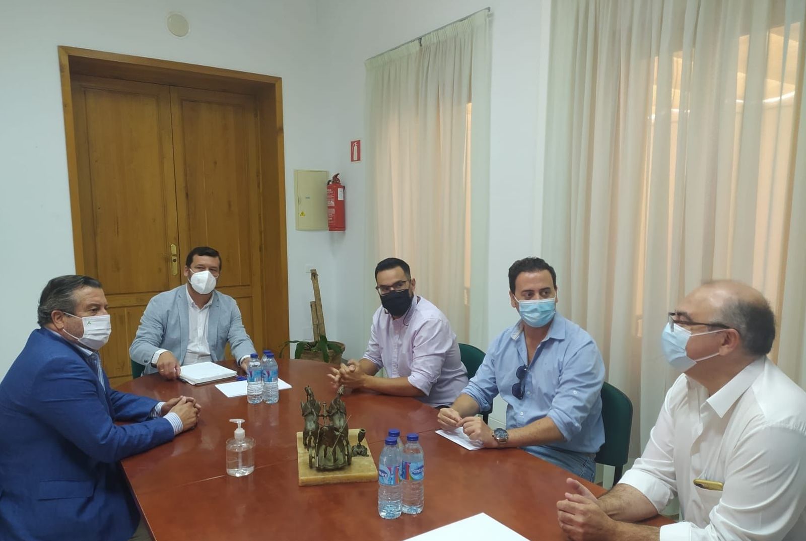 Visita del delegado territorial, Alfredo Martín, a Rociana del Condado.