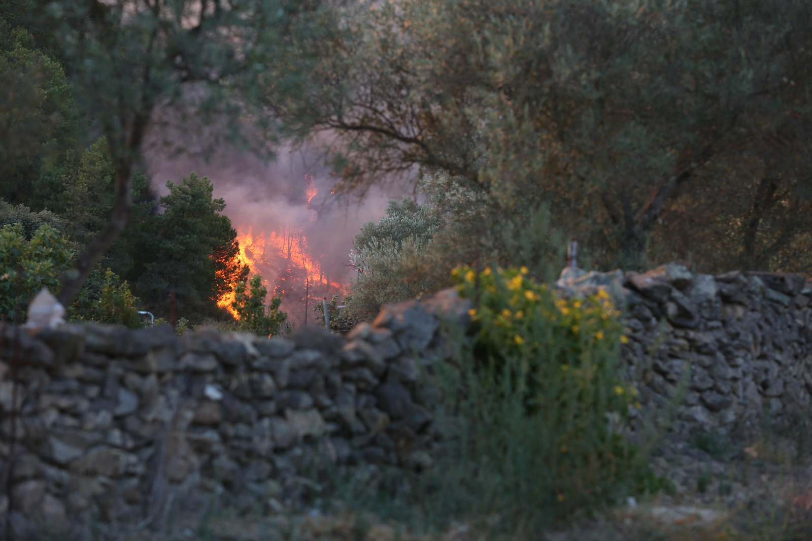 El incendio de Riotinto en imágenes