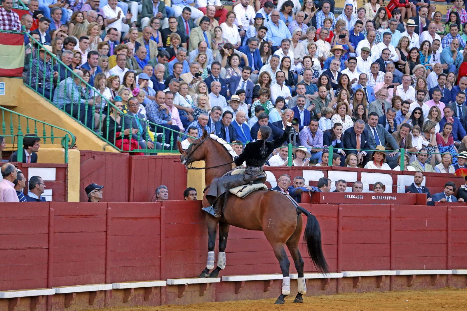 Corrida de Rejones en la plaza de Toros de Jerez