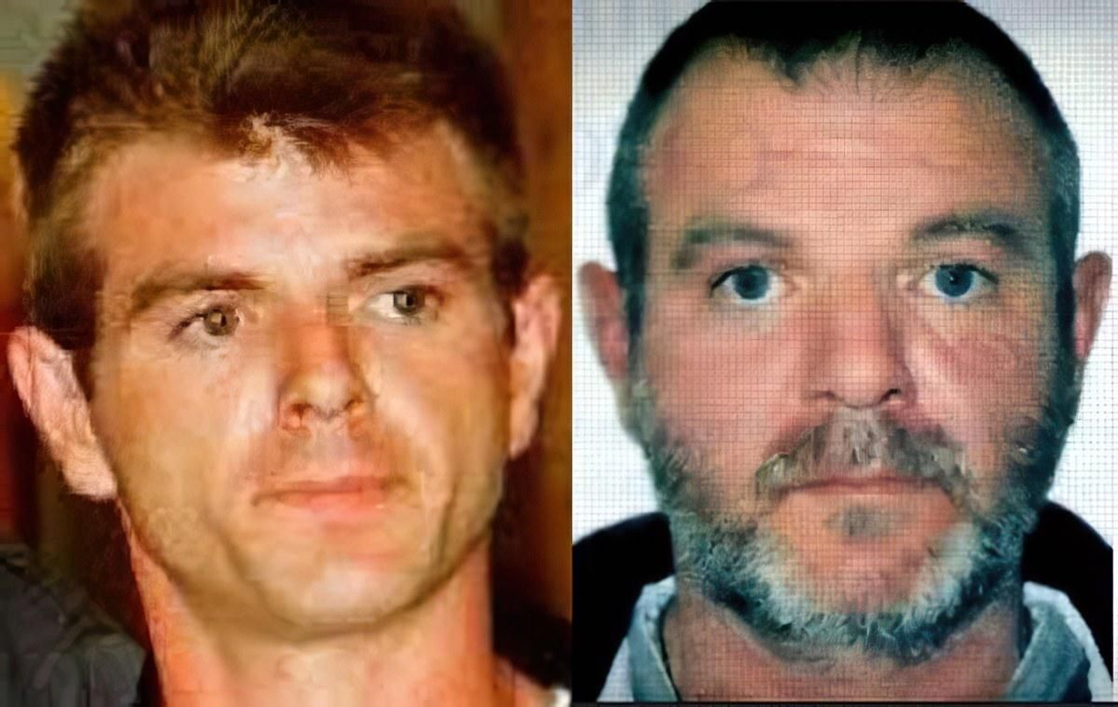 Miguel Ricard cuando fue juzgado por los crímenes de Alcásser y en la actualidad