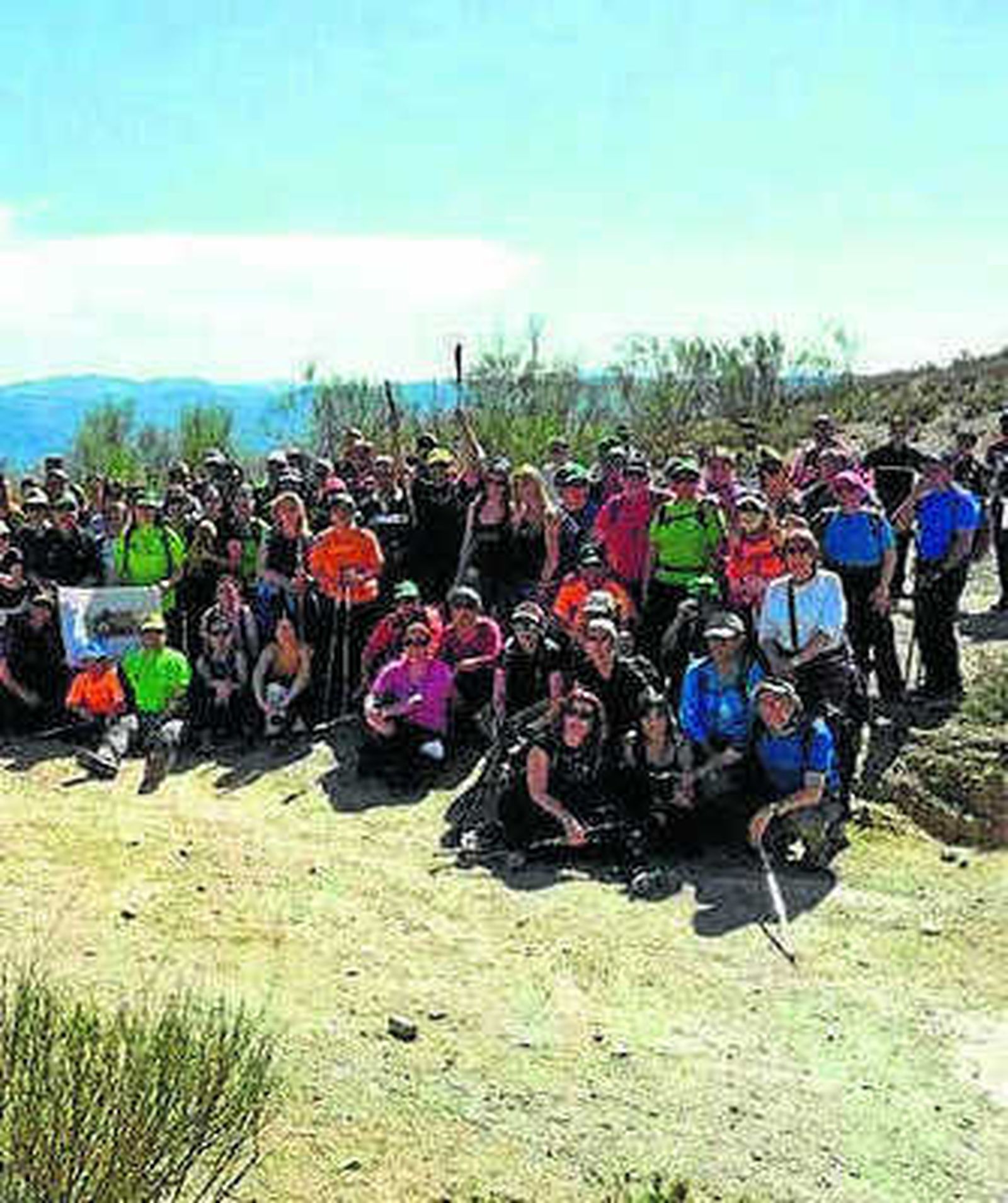 Participantes en la ruta.