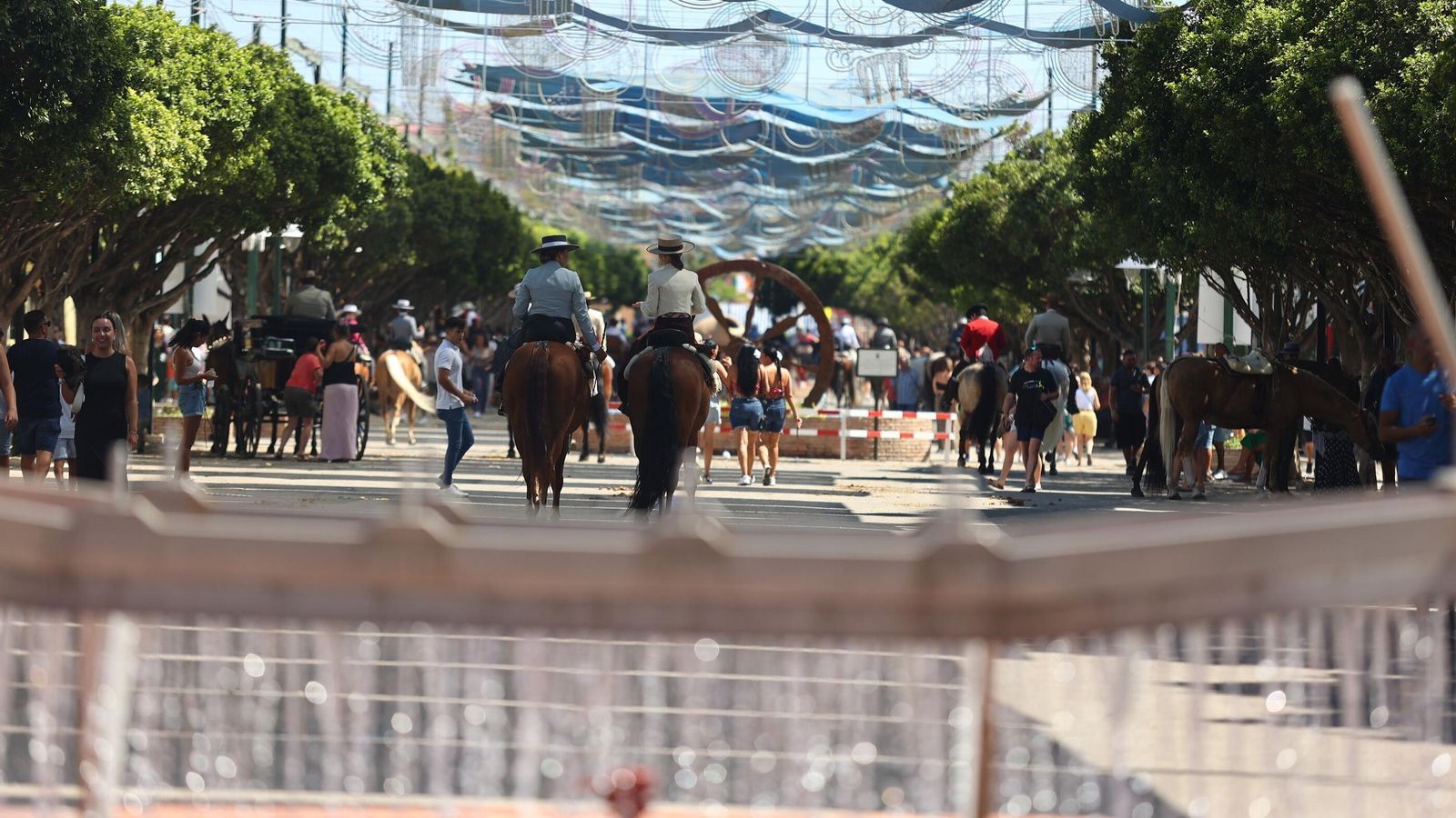 Ambiente en las calles del Real. Ambiente en las calles del Real.