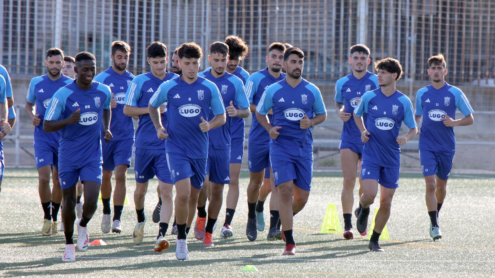 Primer entrenamiento del Xerez CD en el campo de La Granja