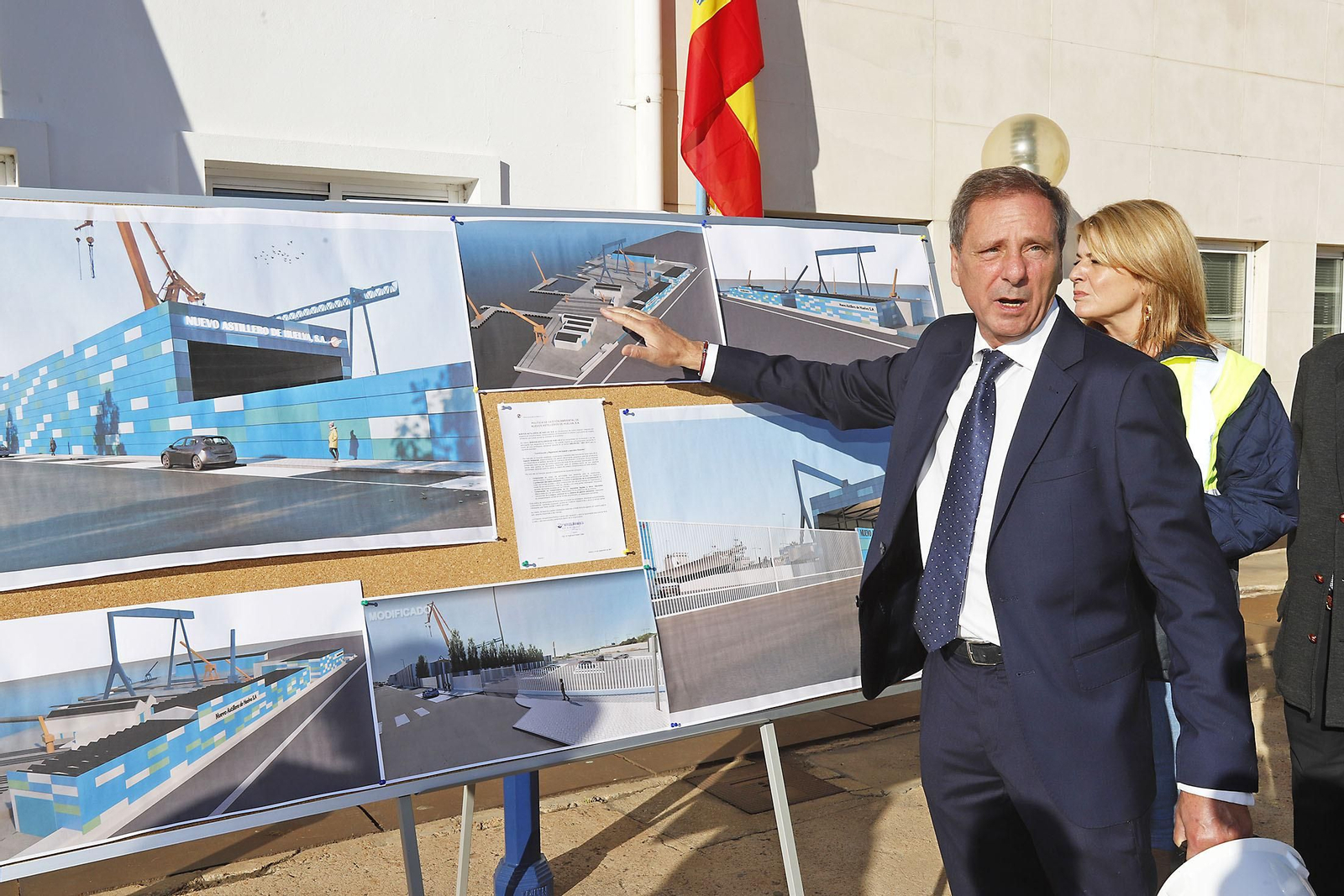 Imágenes de la visita a las instalaciones de Nuevo Astillero de Huelva.