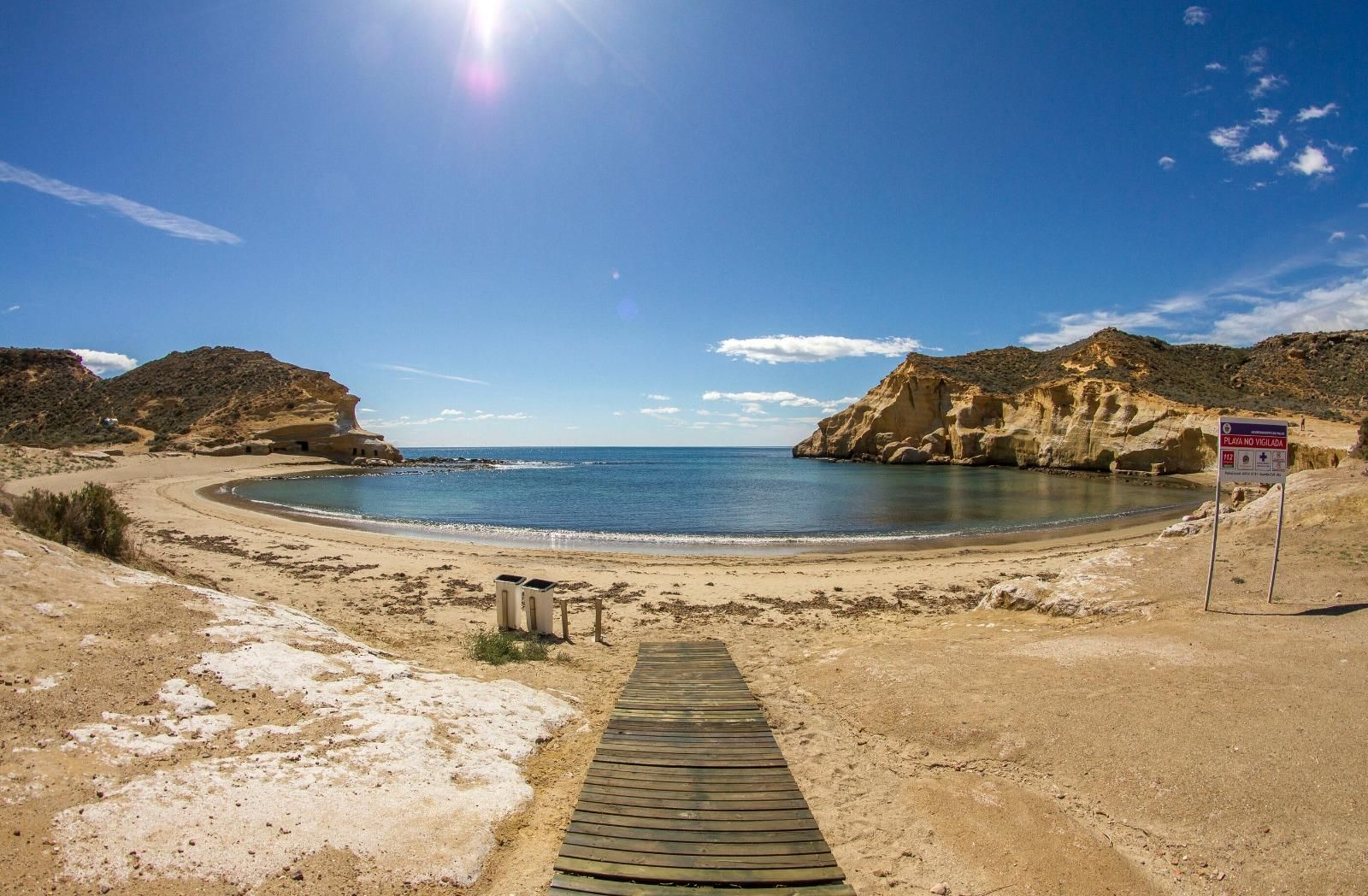 Playa de San Juan de los Terreros, una de las incluidas en las rutas. Playa de San Juan de los Terreros, una de las incluidas en las rutas.