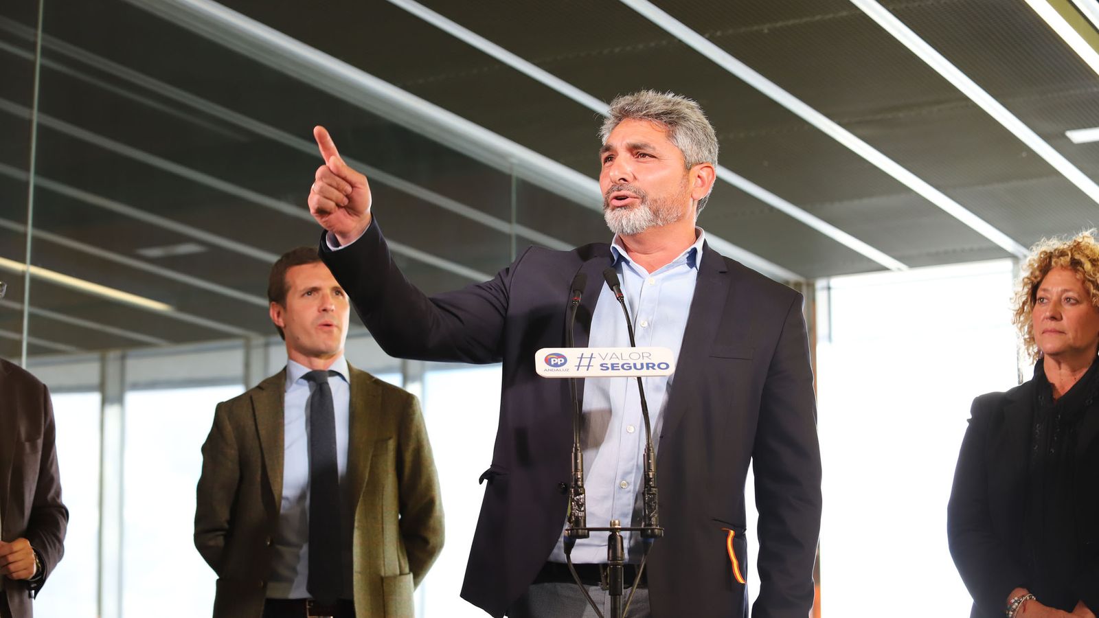 Juan José Cortés, ayer en Huelva.