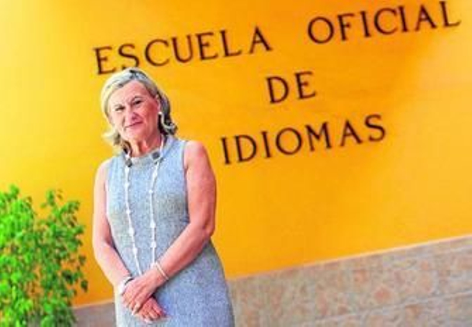 Modestina Romero, en la Escuela Oficial de Idiomas de Málaga.