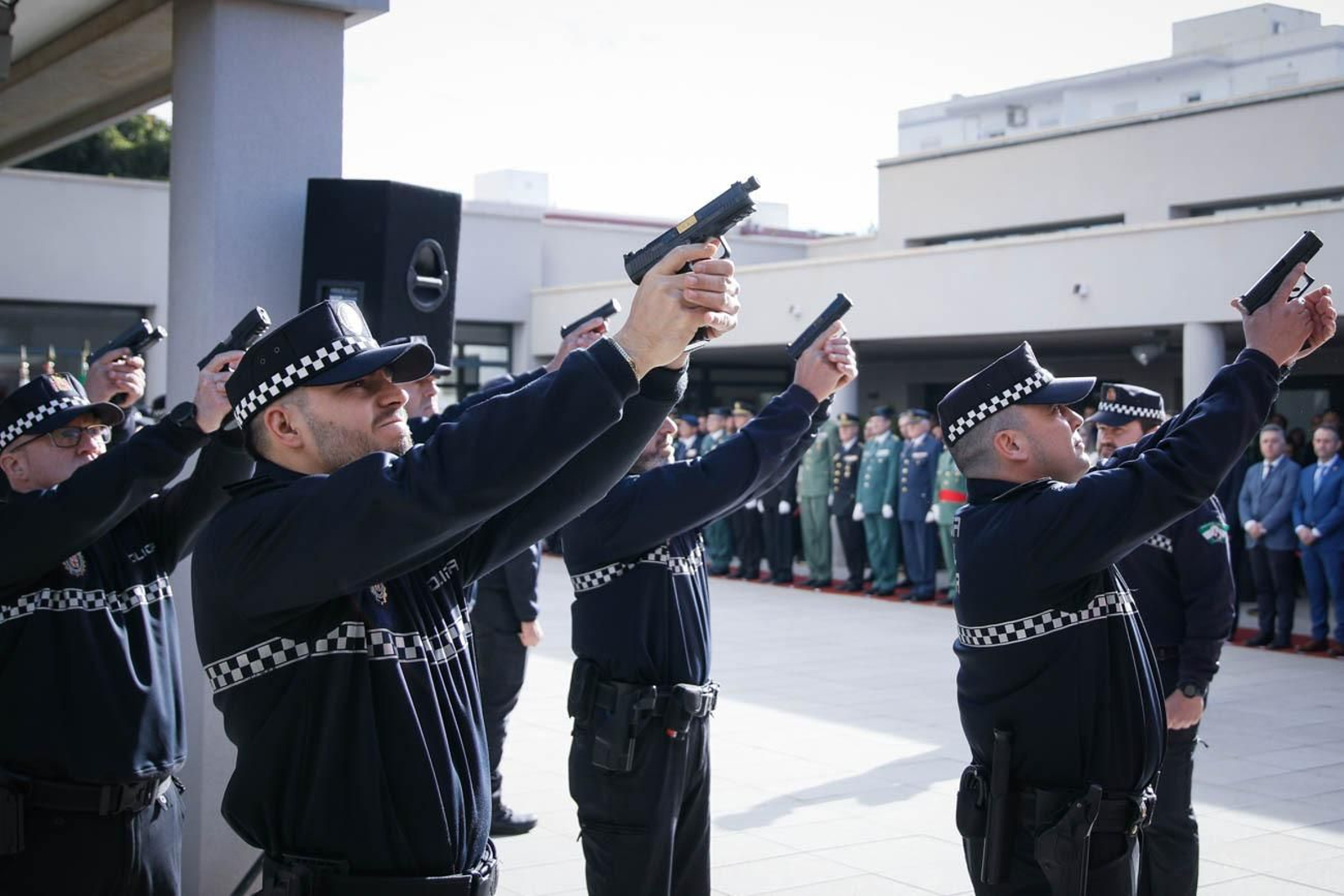 Las imágenes del la celebración de San Esteban en la Jefatura de la Policía Local