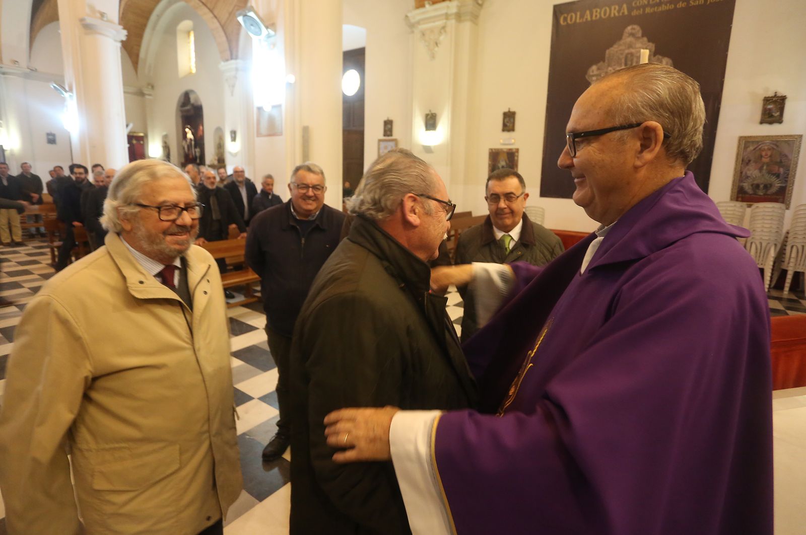 Imagenes de la misa de acción de gracias por el aniversario de la cuadrilla de costaleros