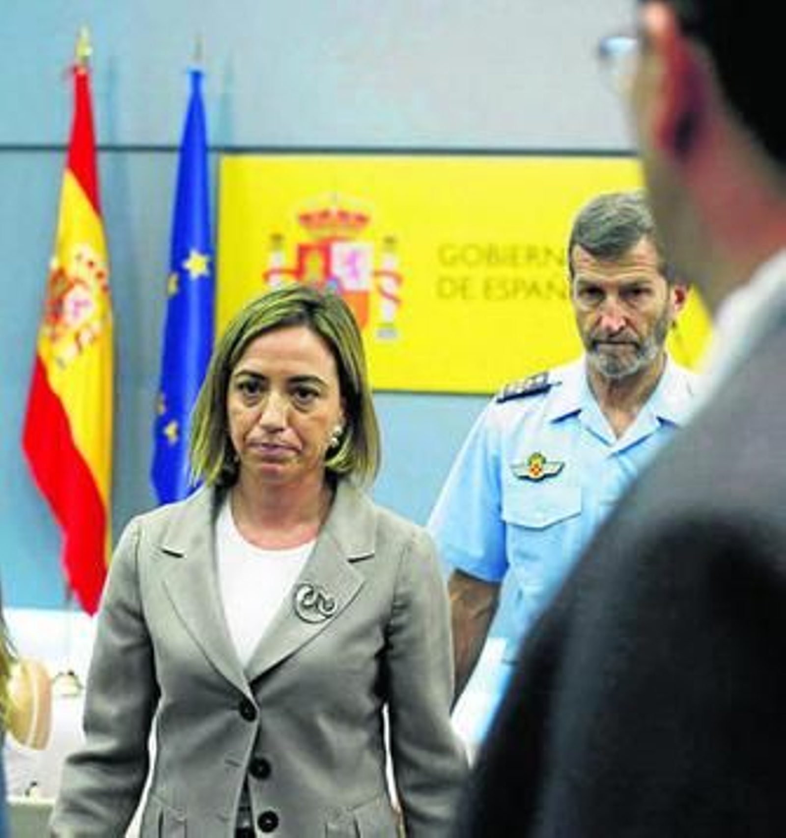 Chacón y el jefe del Estado Mayor, ayer en Madrid.