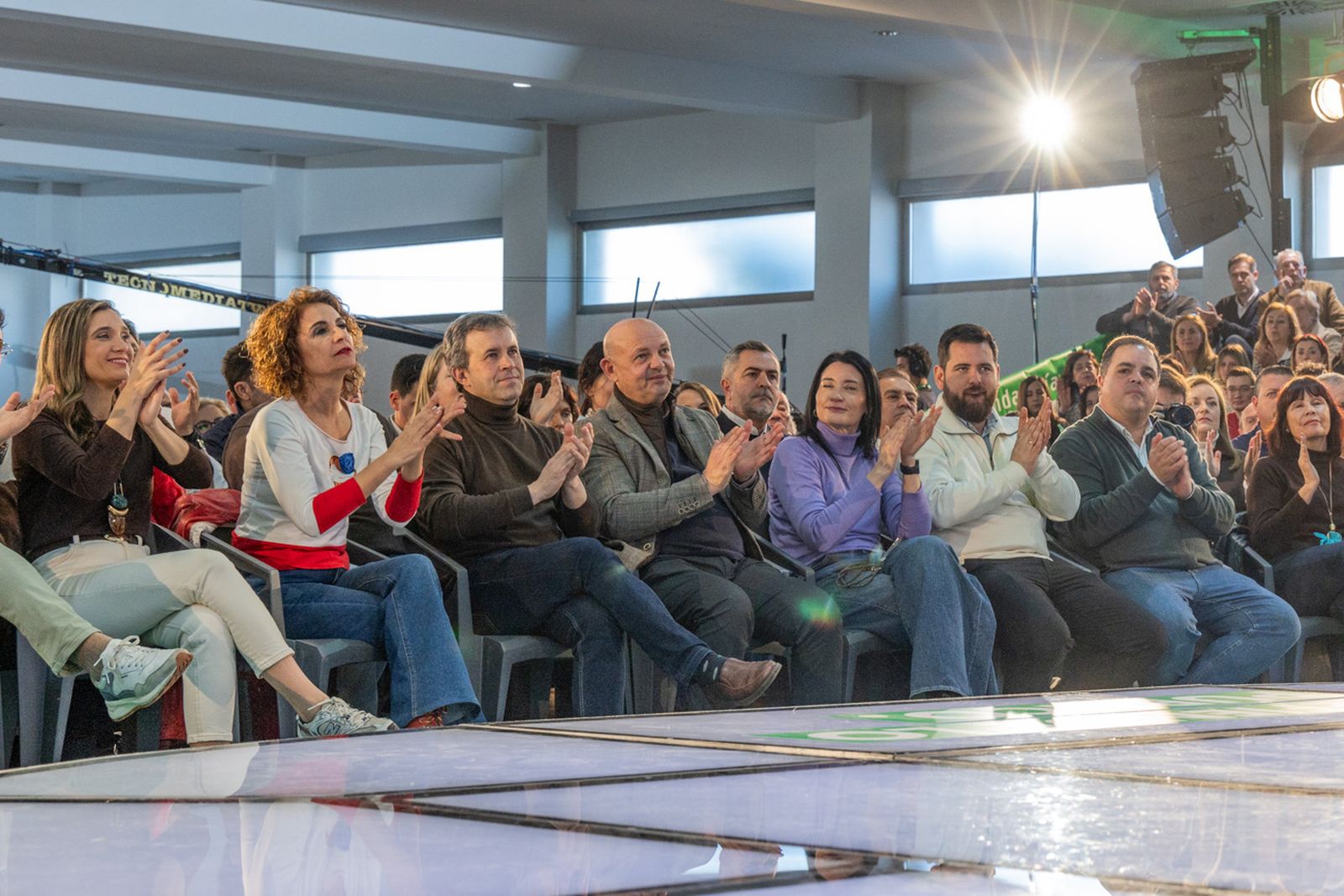 Acto en defensa de los servicios públicos para celebrar el 28F en Jaén
