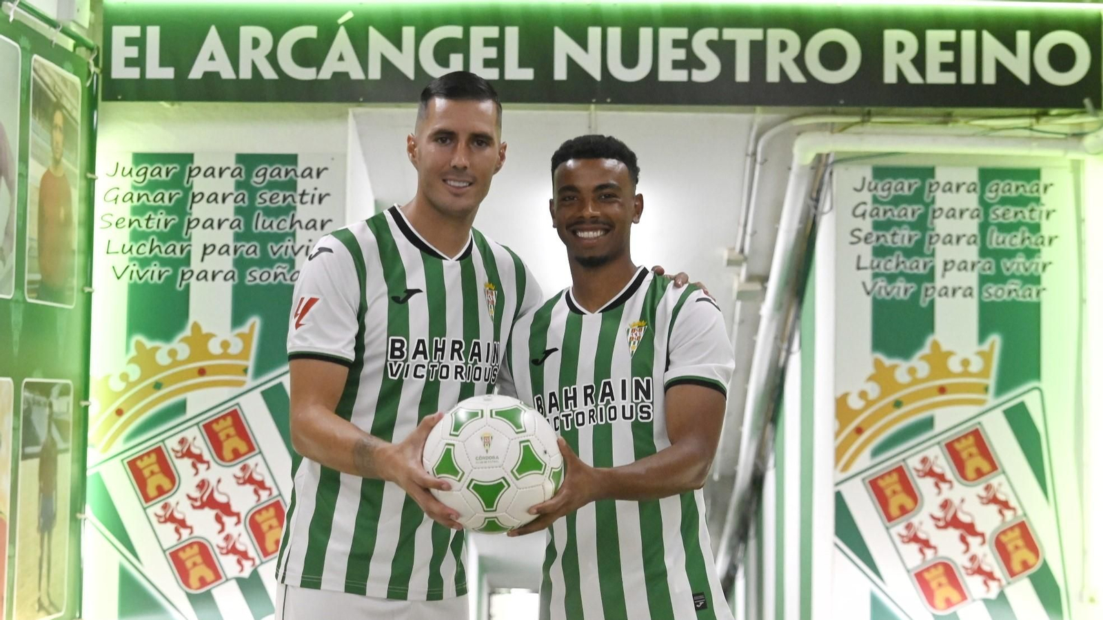 Sergio Guardiola y Dalisson de Almeida, en su presentación como jugadores del Córdoba CF.