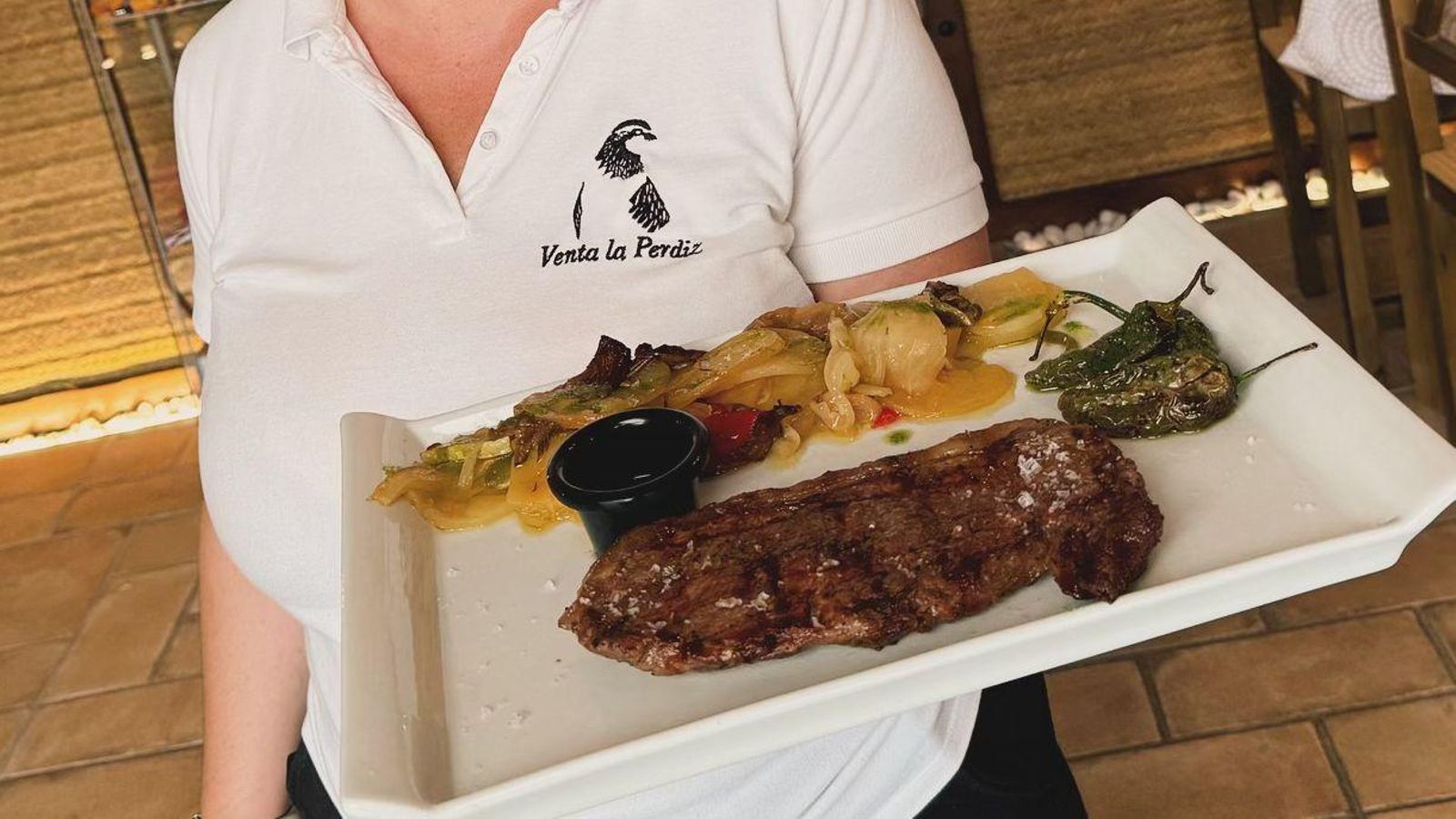 Carne a la brasa de la Venta La Perdiz