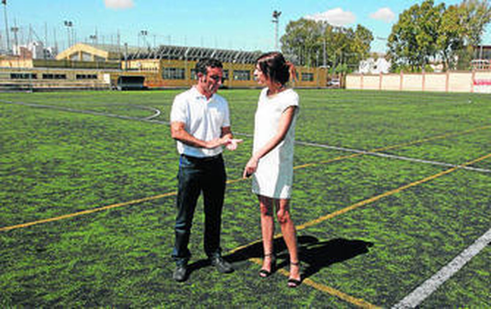 El delegado de deportes y la alcaldesa de Ronda.