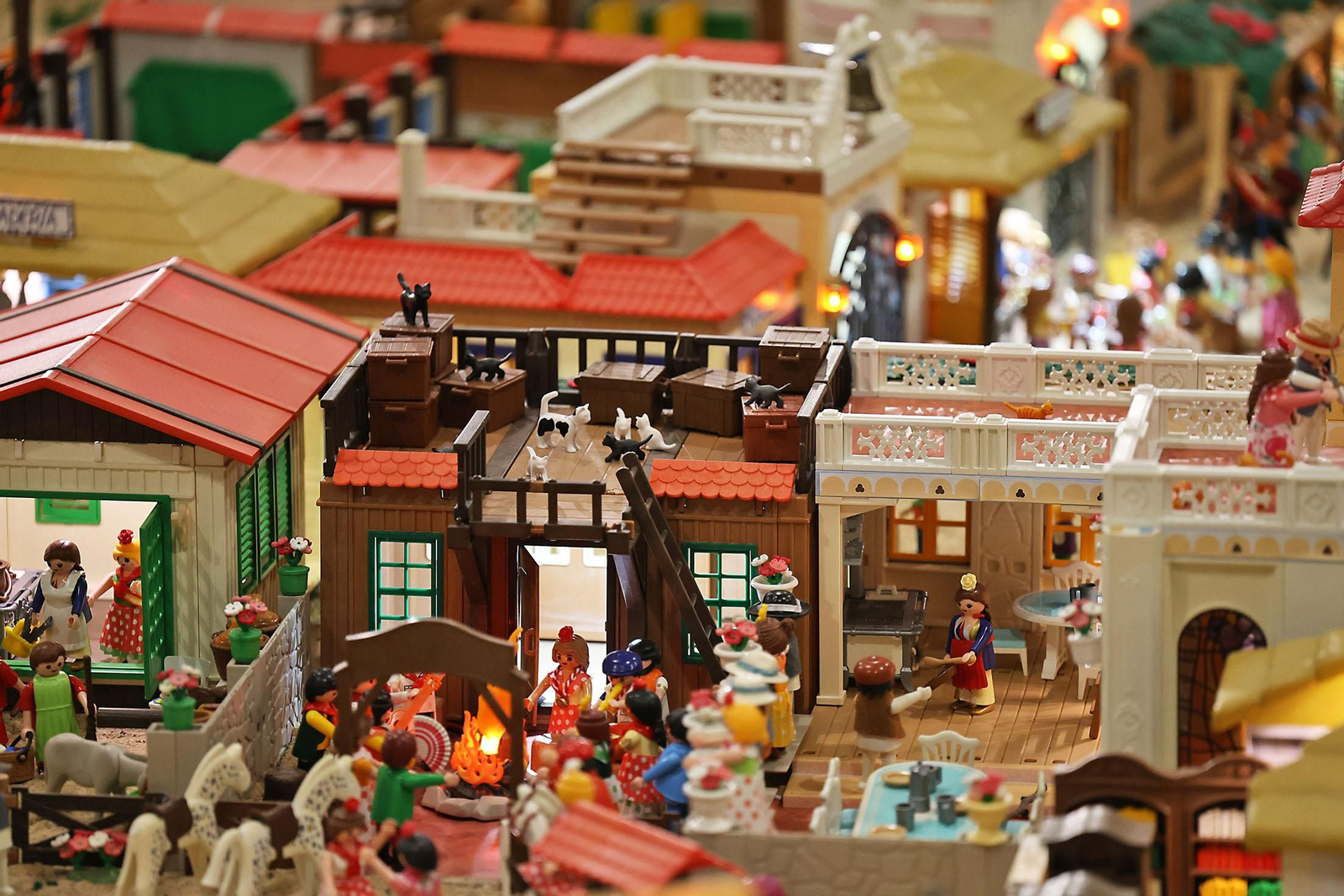 Imágenes del Belén de Playmobil más grande del mundo dedicado al Rocío