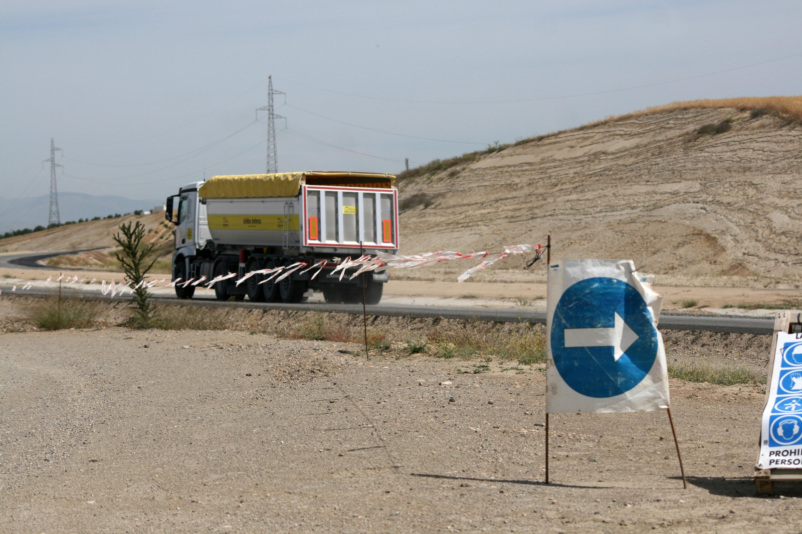 Fotos de las obras de la Segunda Circunvalación de Granada en junio de 2020