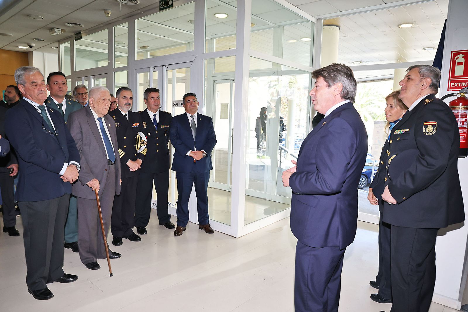 Imágenes del descubrimiento de un mosaico en la comisaria de la Policia Nacional