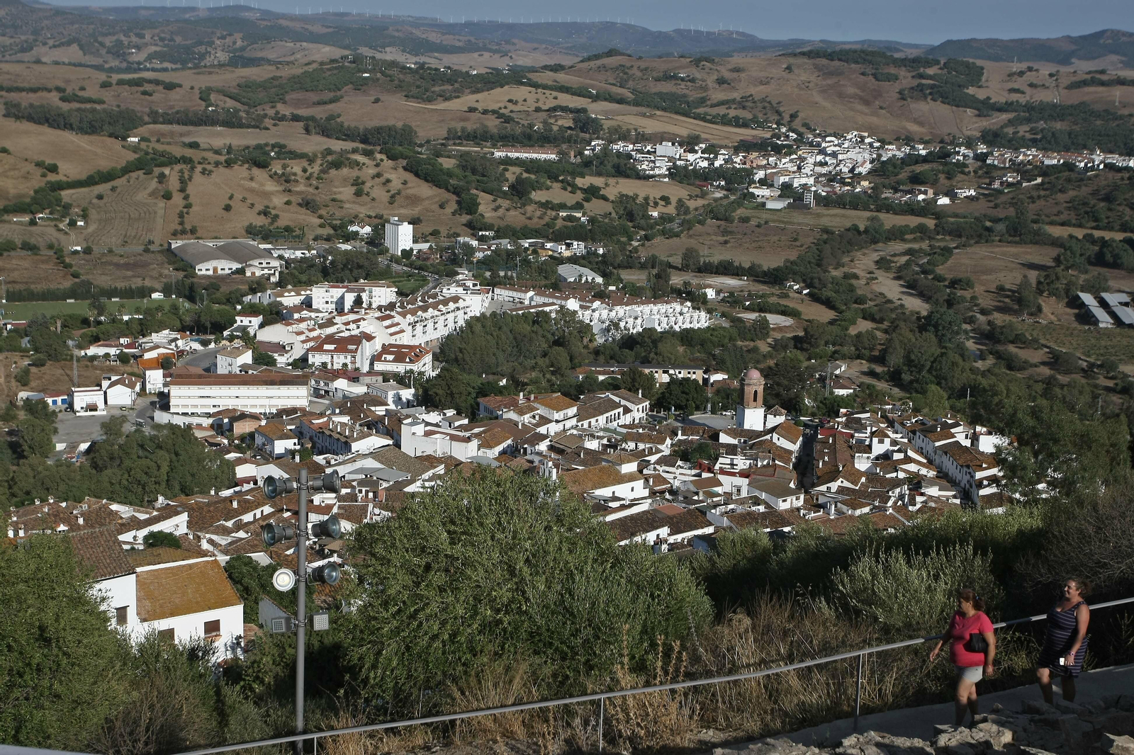 Una vista de Jimena, desde el castillo