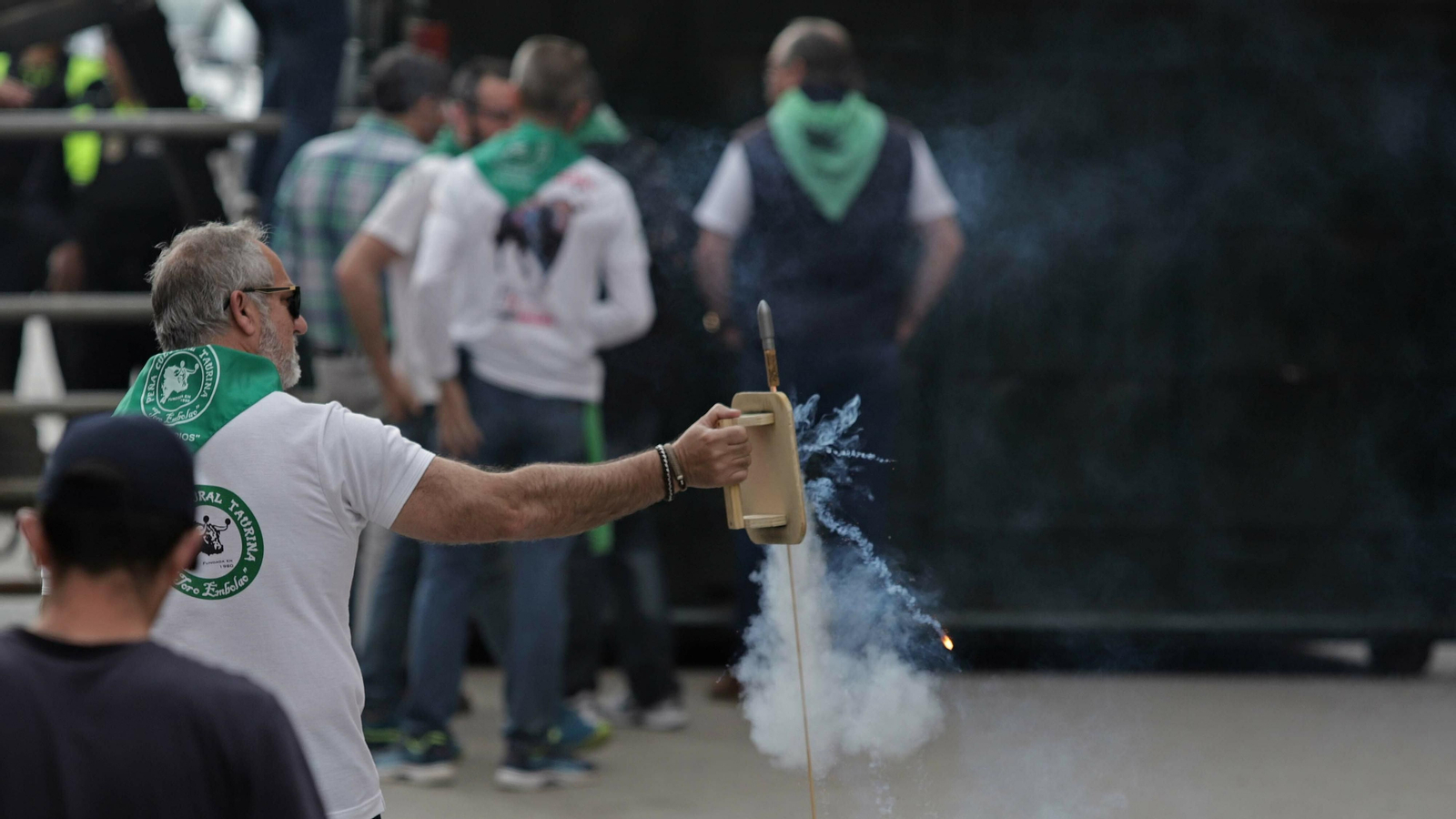 Imágenes del Toro Embolao de Los Barrios