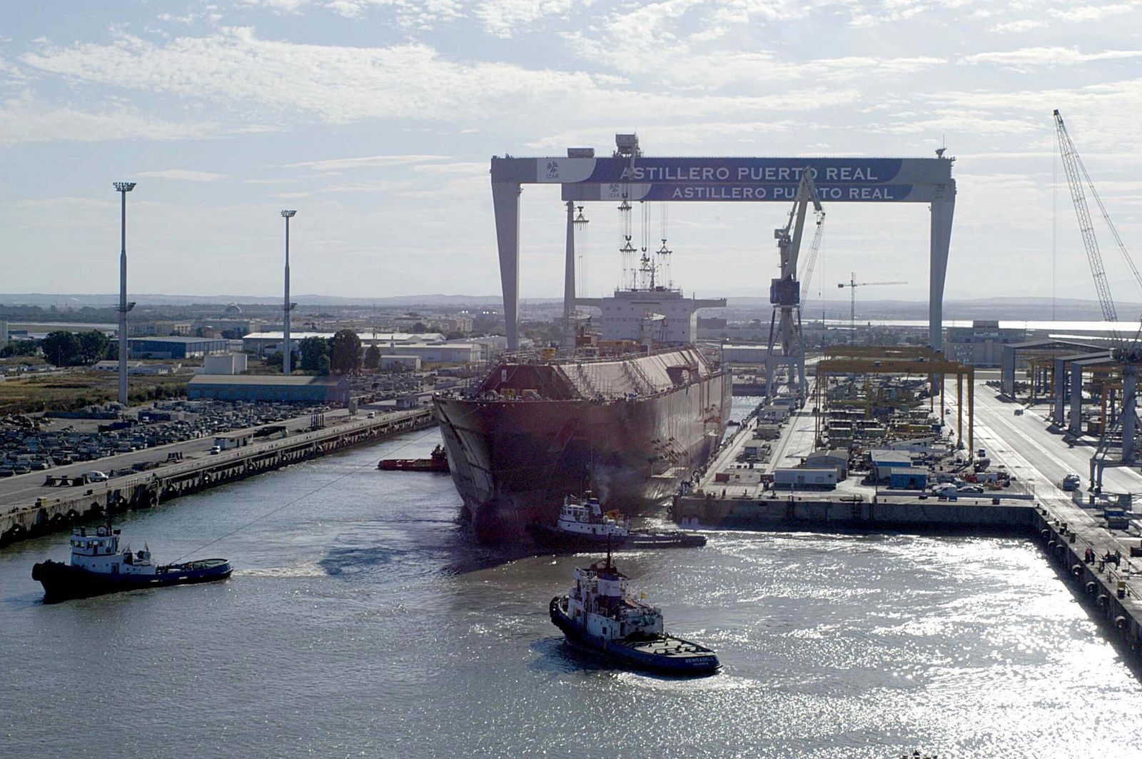 Uno de los gaseros construidos en Puerto Real, en 2003