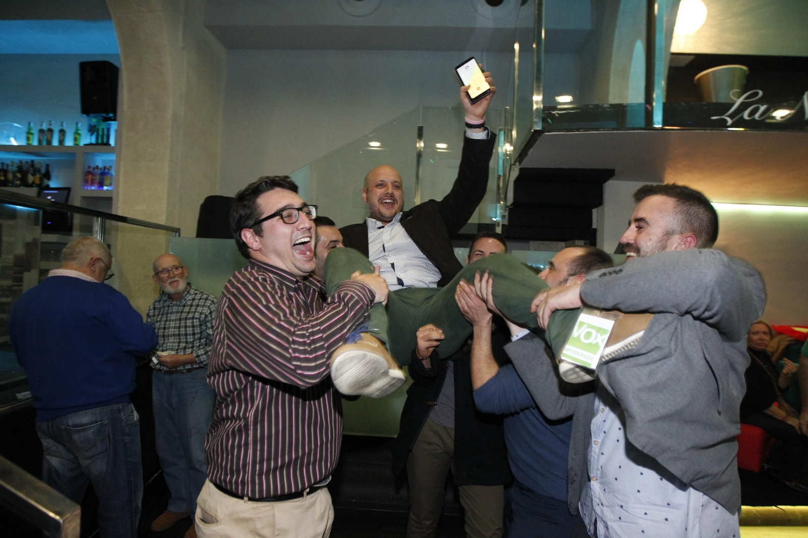 La fiesta de Vox Almería, en imágenes.