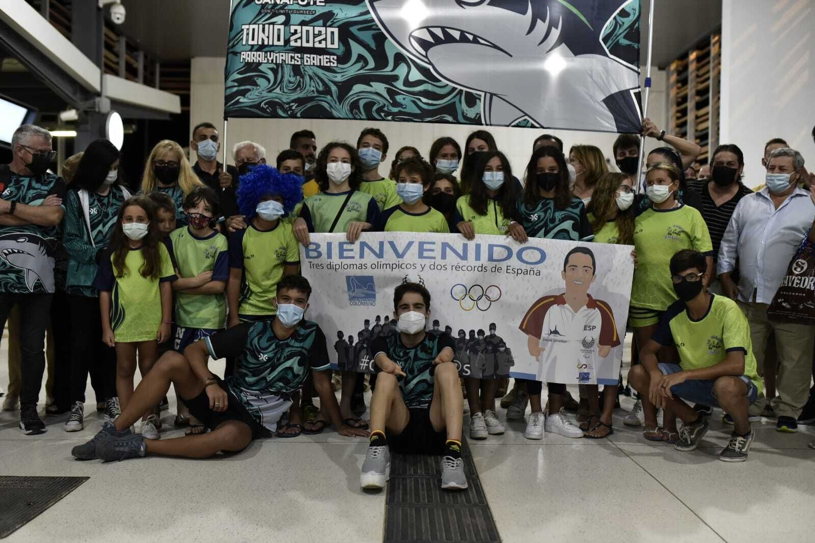 David Sánchez, recibido como un campeón