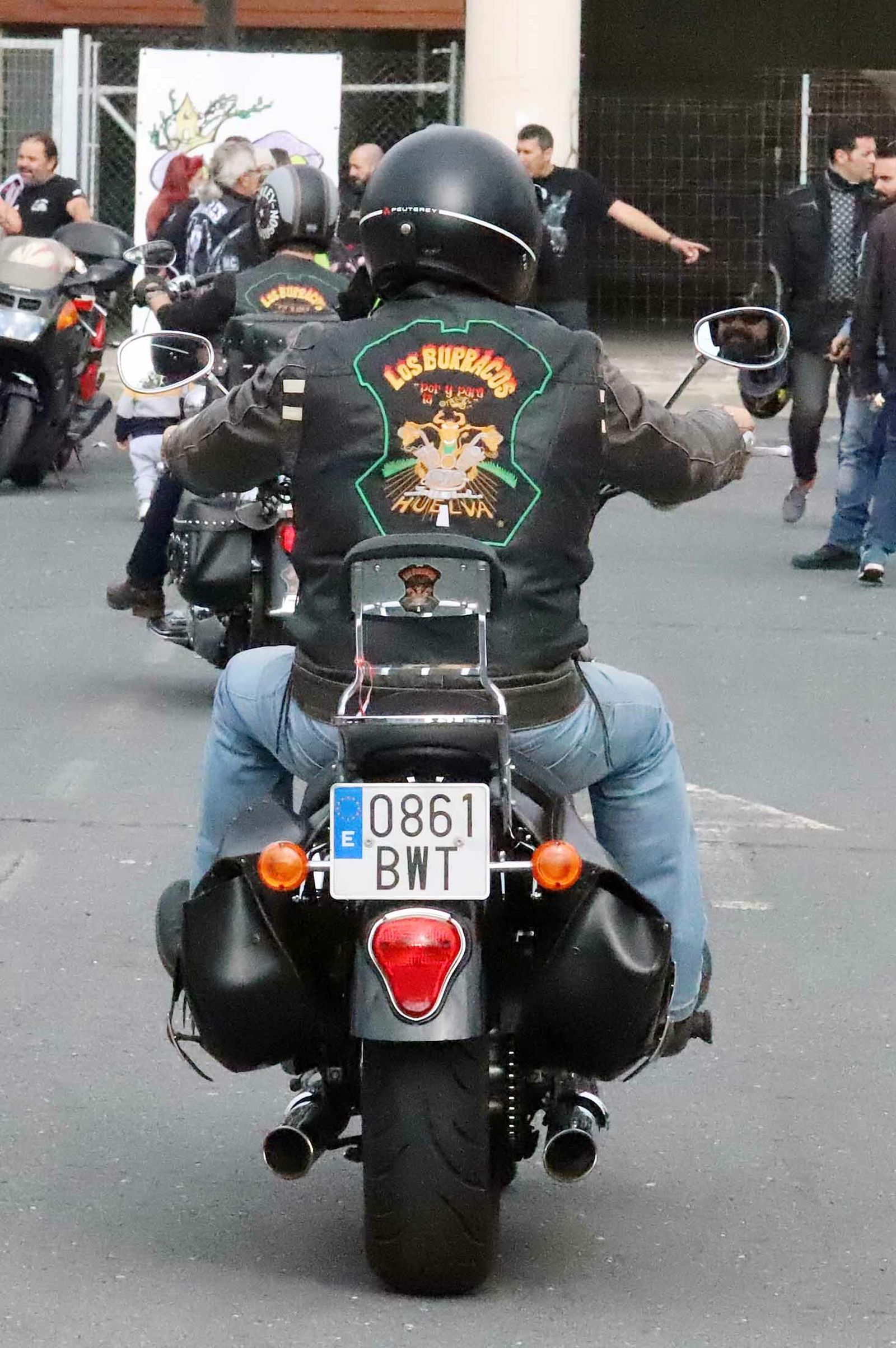 Imágenes de la concentración de motoristas por la seguridad