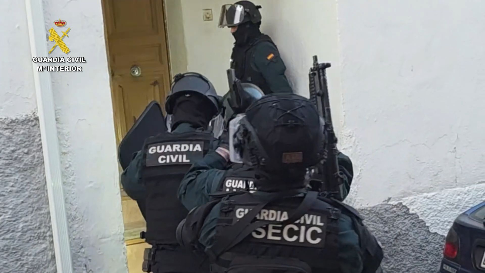 Intervención de la Guardia Civil en Los Villares